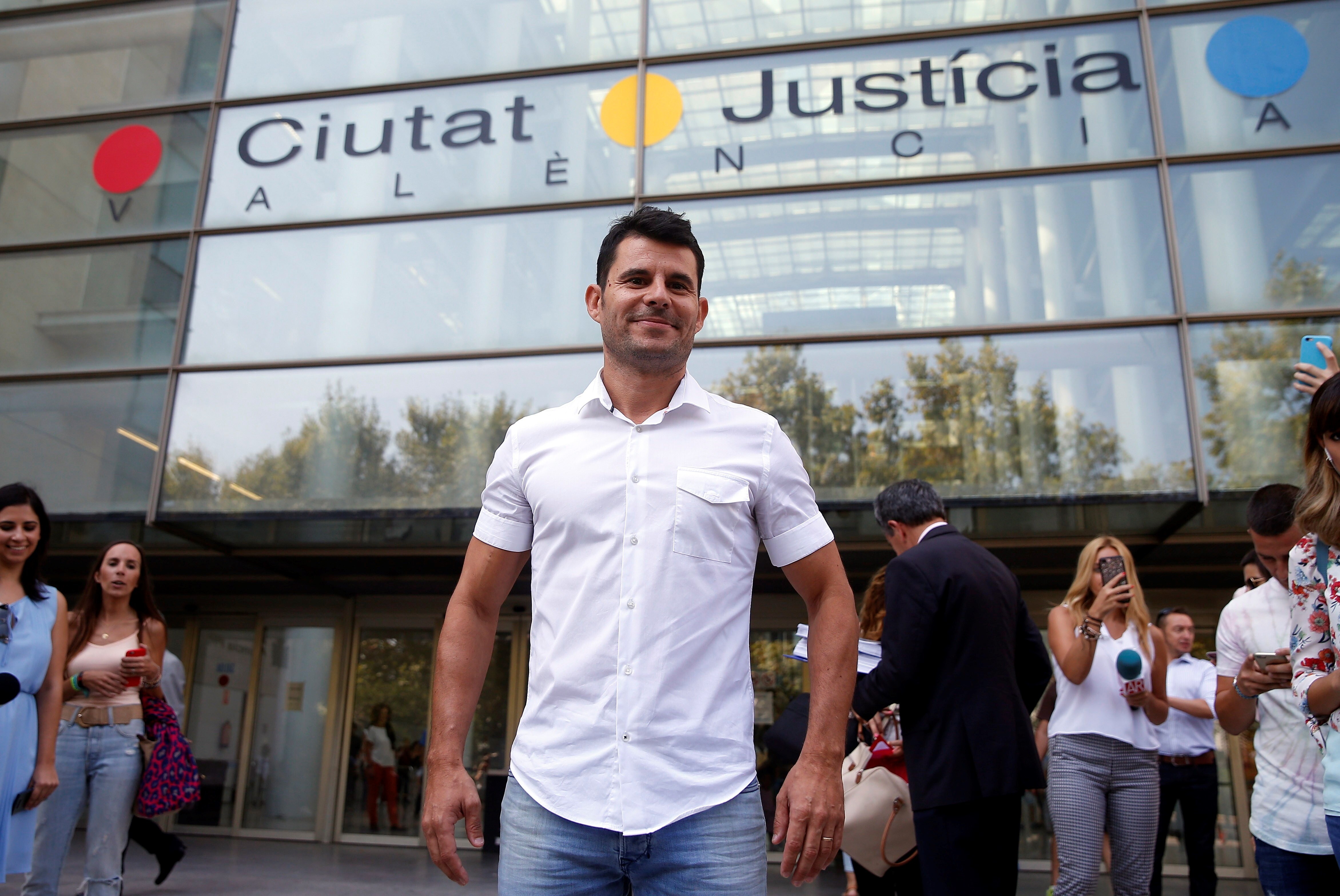 Javier Sánchez Santos, a su llegada Ciudad de la Justicia en Valencia. EFE/Kai Försterling/Archivo
