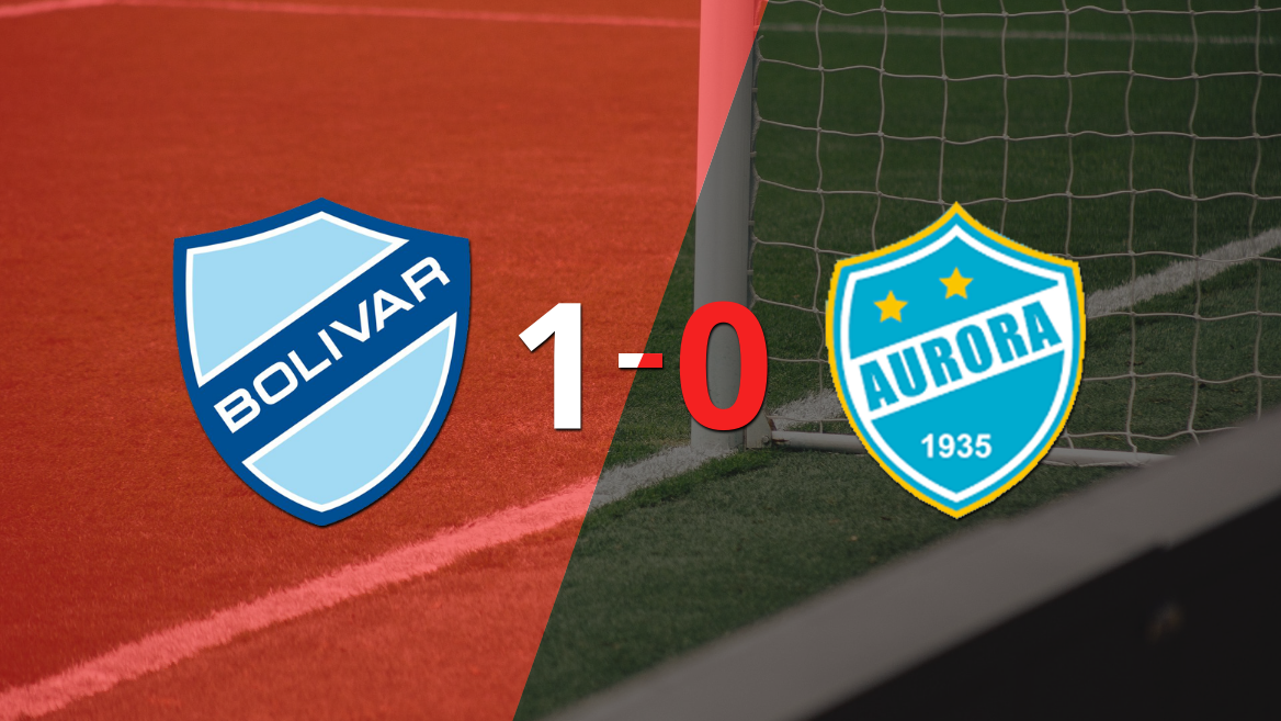 Bolívar derrotó en casa 1-0 a Aurora