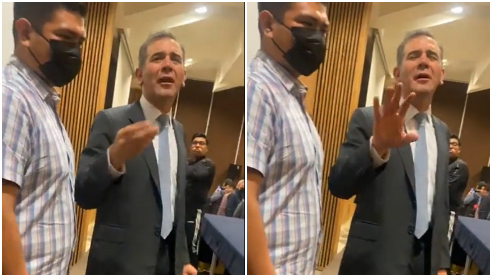 In recent days, INE's presidential advisor confronted a UNAM student (screenshot)