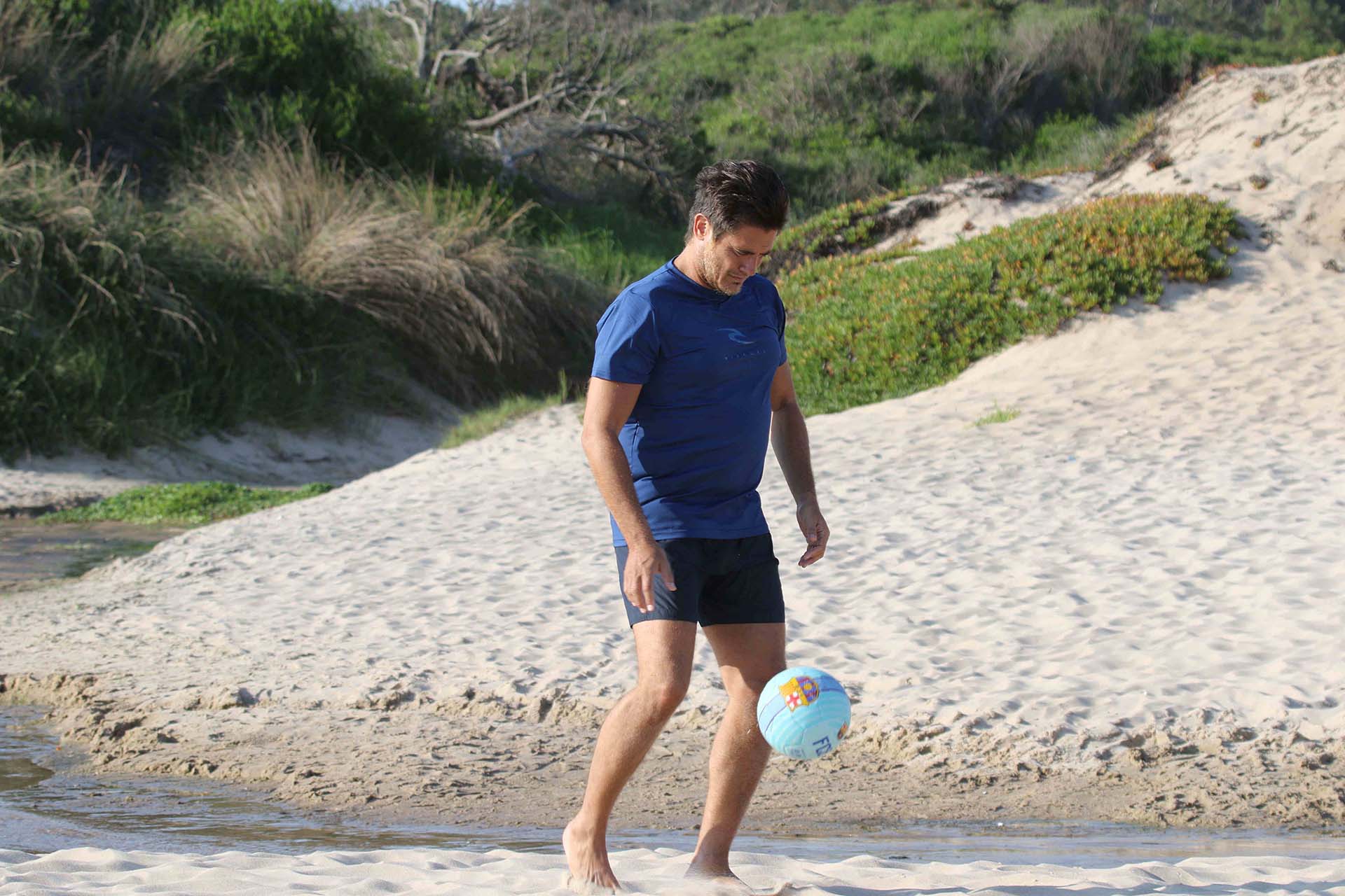 Guillermo Andino, en las playas de Punta del Este (RS Fotos)