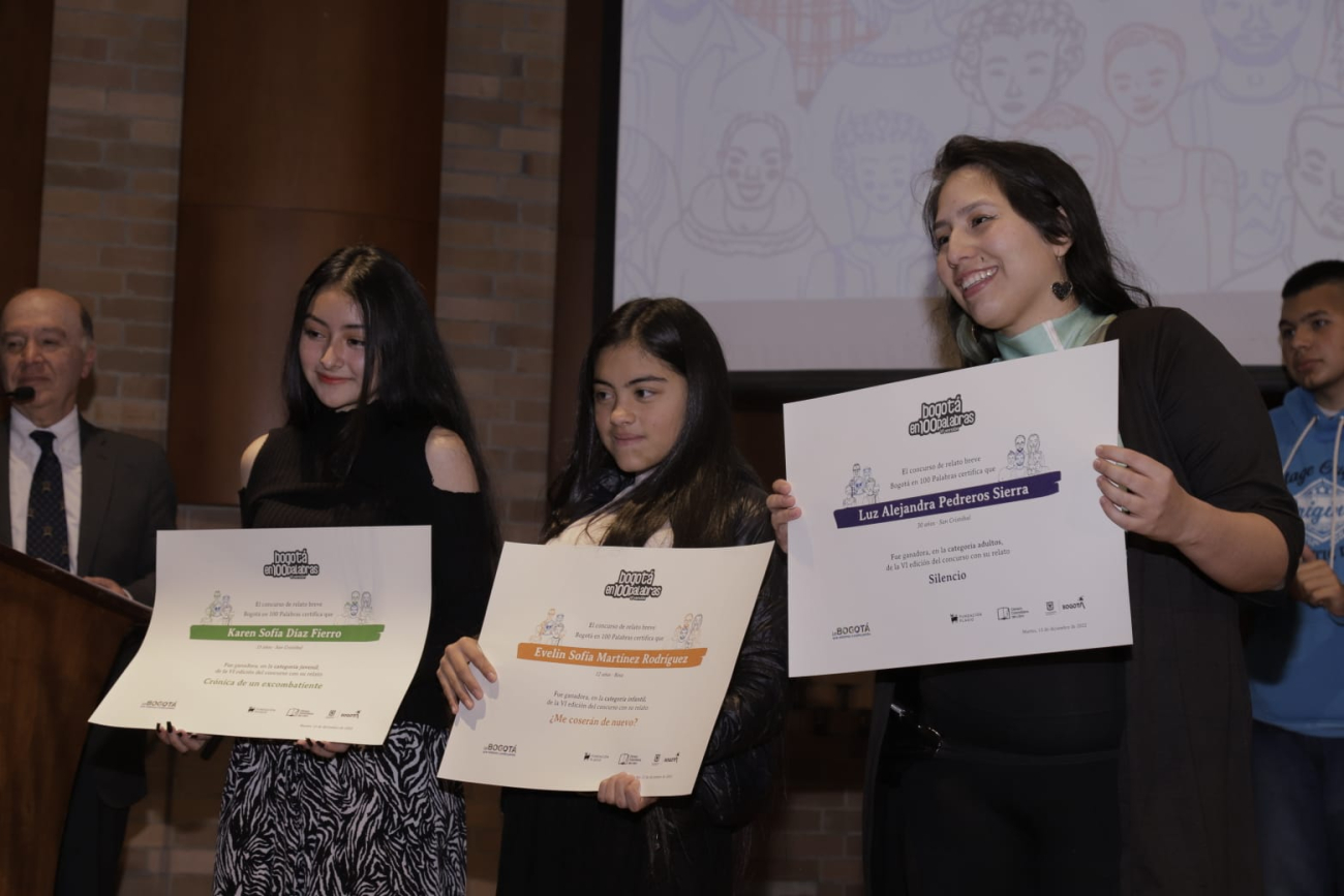 Elegidas las ganadoras de la sexta edición del concurso ‘Bogotá en 100 Palabras’