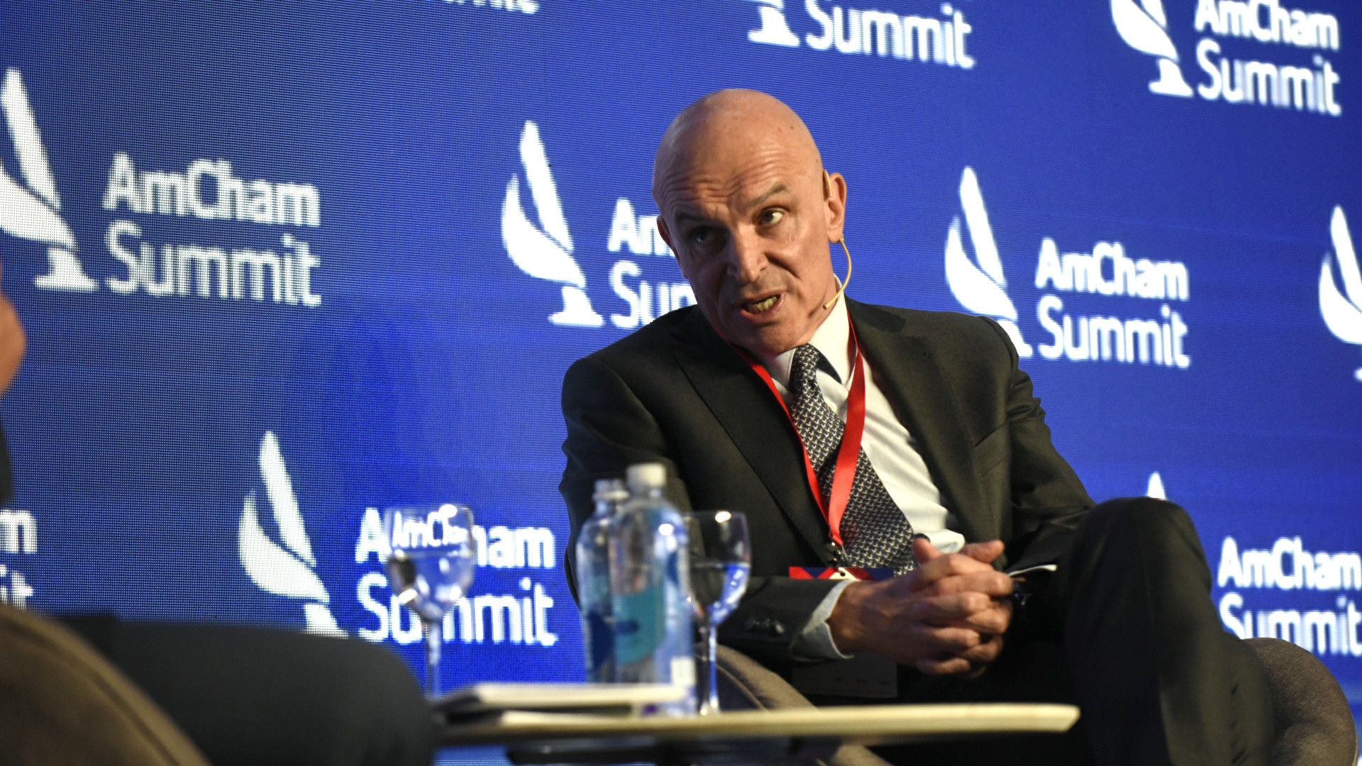 El diputado José Luis Espert, durante su presentación en el Amcham Summit 2022. (Gustavo Gavotti)
