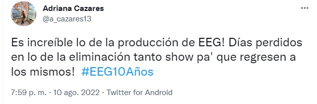 Usuarios critican a Esto es Guerra. (Captura Twitter)