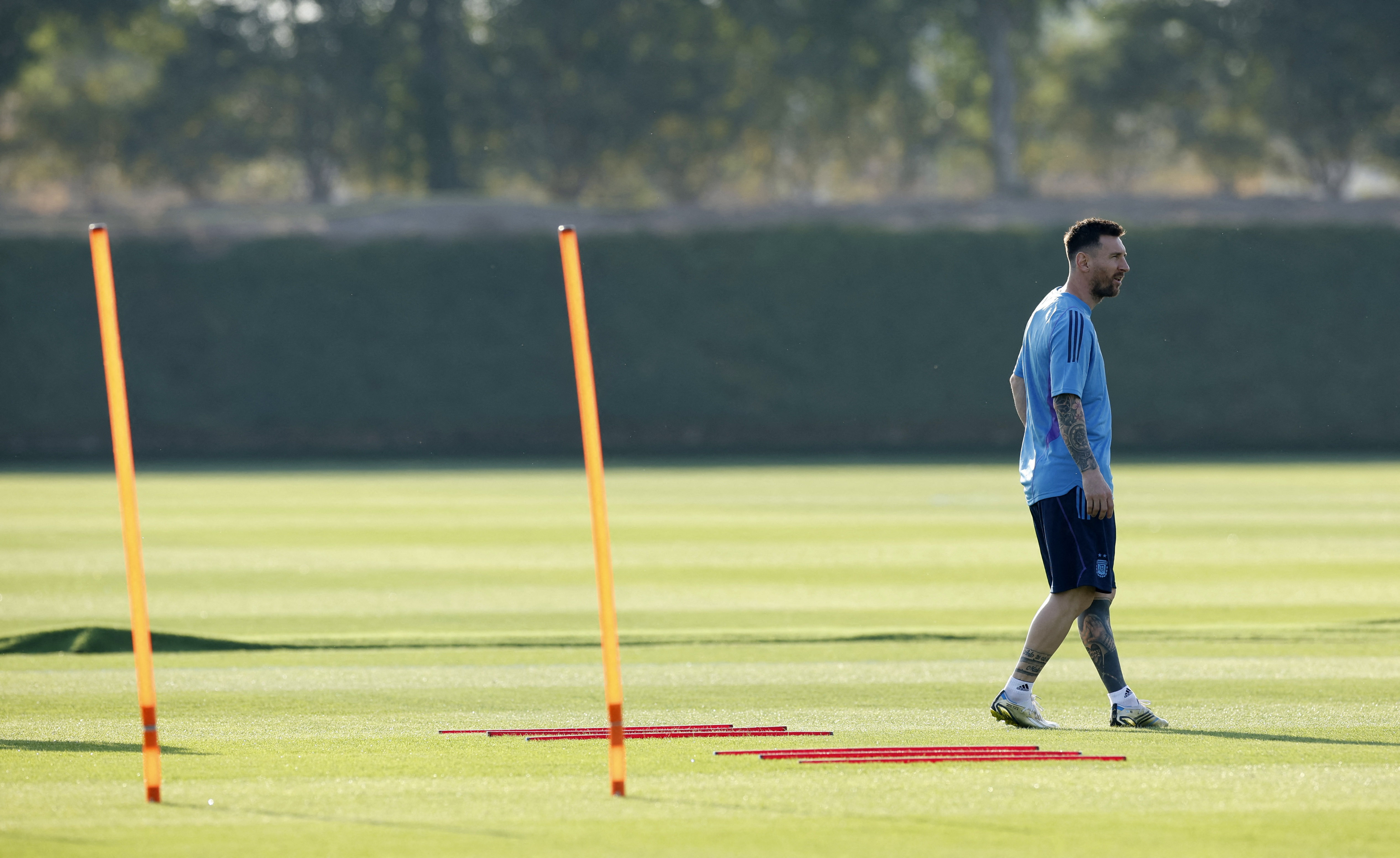 Messi, a un día de jugar su quinto Mundial (REUTERS/Albert Gea)