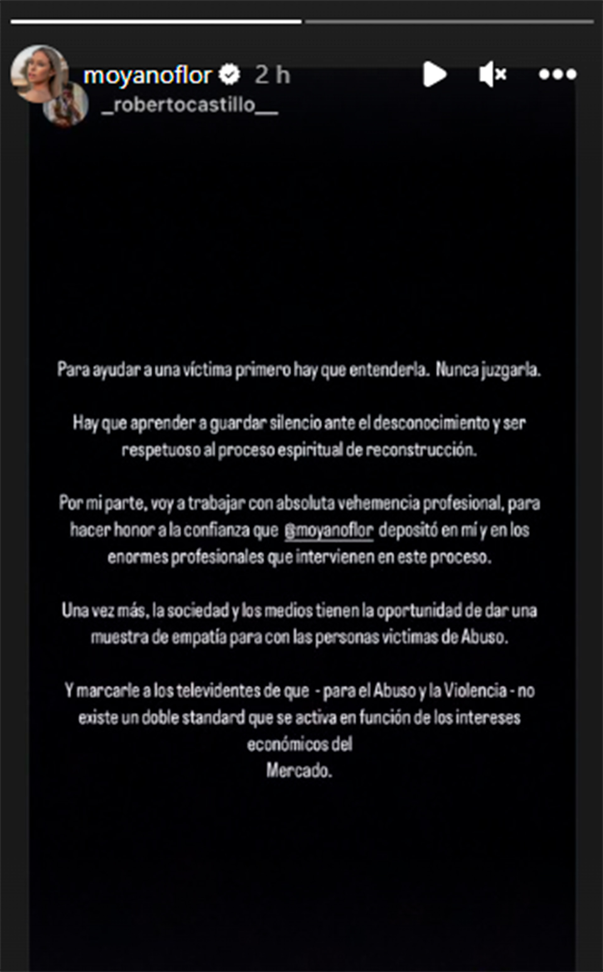 La palabra de Roberto Castillo, abogado de Flor Moyano (Fotos: Instagram)