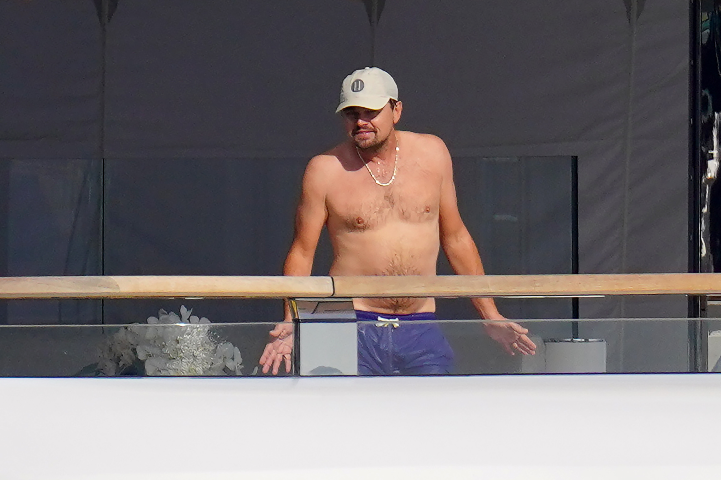Holidays.  Leonardo DiCaprio enjoyed a day on a luxurious yacht in Antibes, France.  During the walk, the actor sunbathed, cooled off in the water and also shared a meal with his friend Philip Green