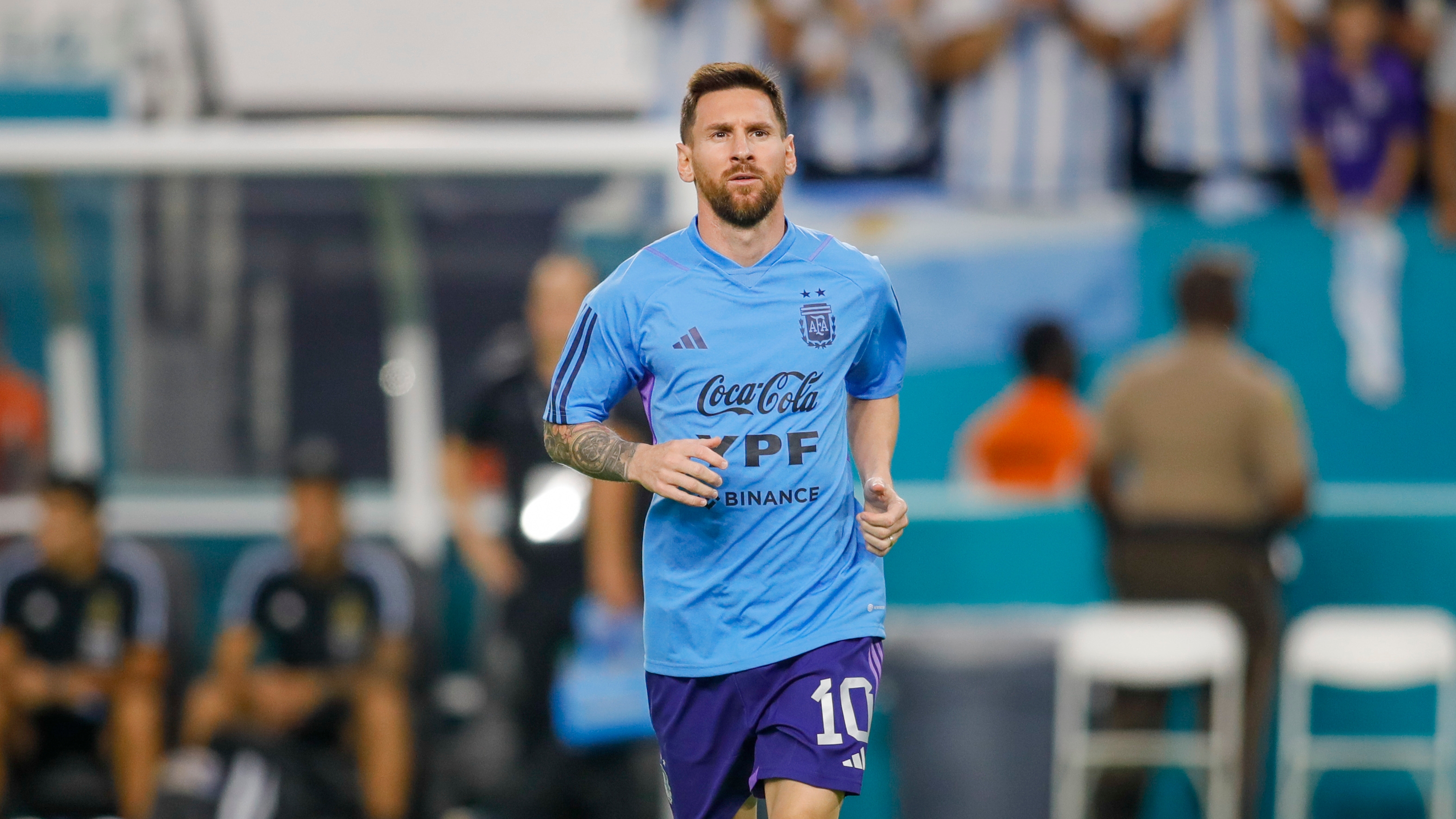 Lionel Messi, in doubt to face Jamaica (Credit: Sam Navarro-USA TODAY Sports)