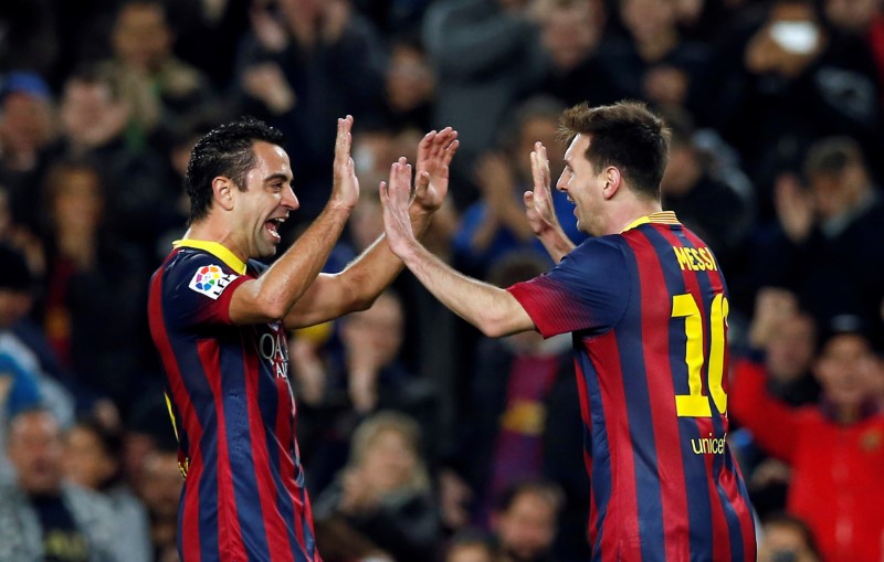 Xavi y Messi compartieron once temporadas en el FC Barcelona 