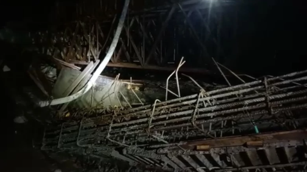 Seis obreros resultaron heridos tras el colapso de un puente en Huila
