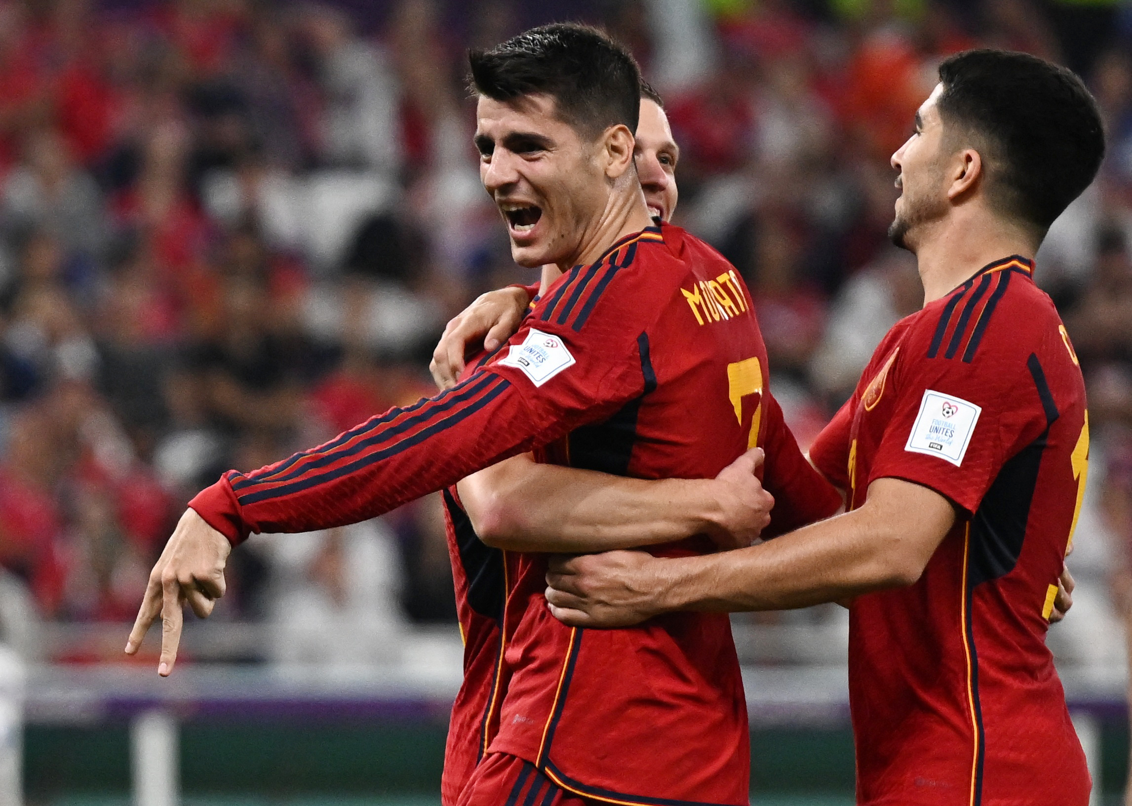 España goleó a Costa Rica por 7-0 en Al Thumama. REUTERS/Dylan Martinez