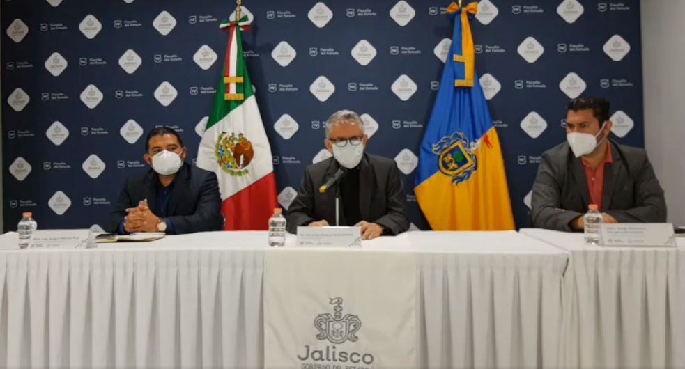 La Fiscalía del Estado de Jalisco ofreció una conferencia de prensa de sobre el caso de Jonathan Santos. (Foto: captura de pantalla)