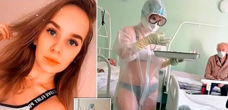 Expresamente Enderezar llamada La enfermera rusa que atendió a pacientes de COVID-19 en ropa interior se  convirtió en modelo - Infobae