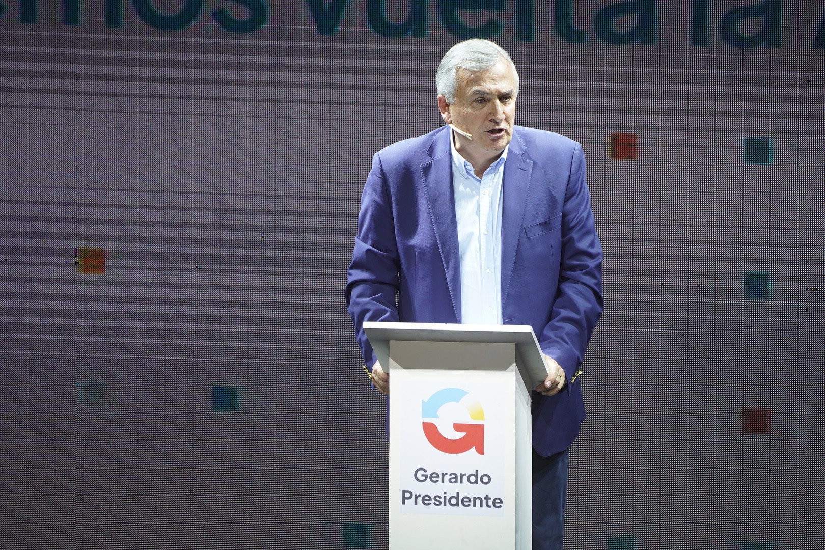 Gerardo Morales en el evento de lanzamiento a la precandidatura presidencial (Franco Fafasuli)