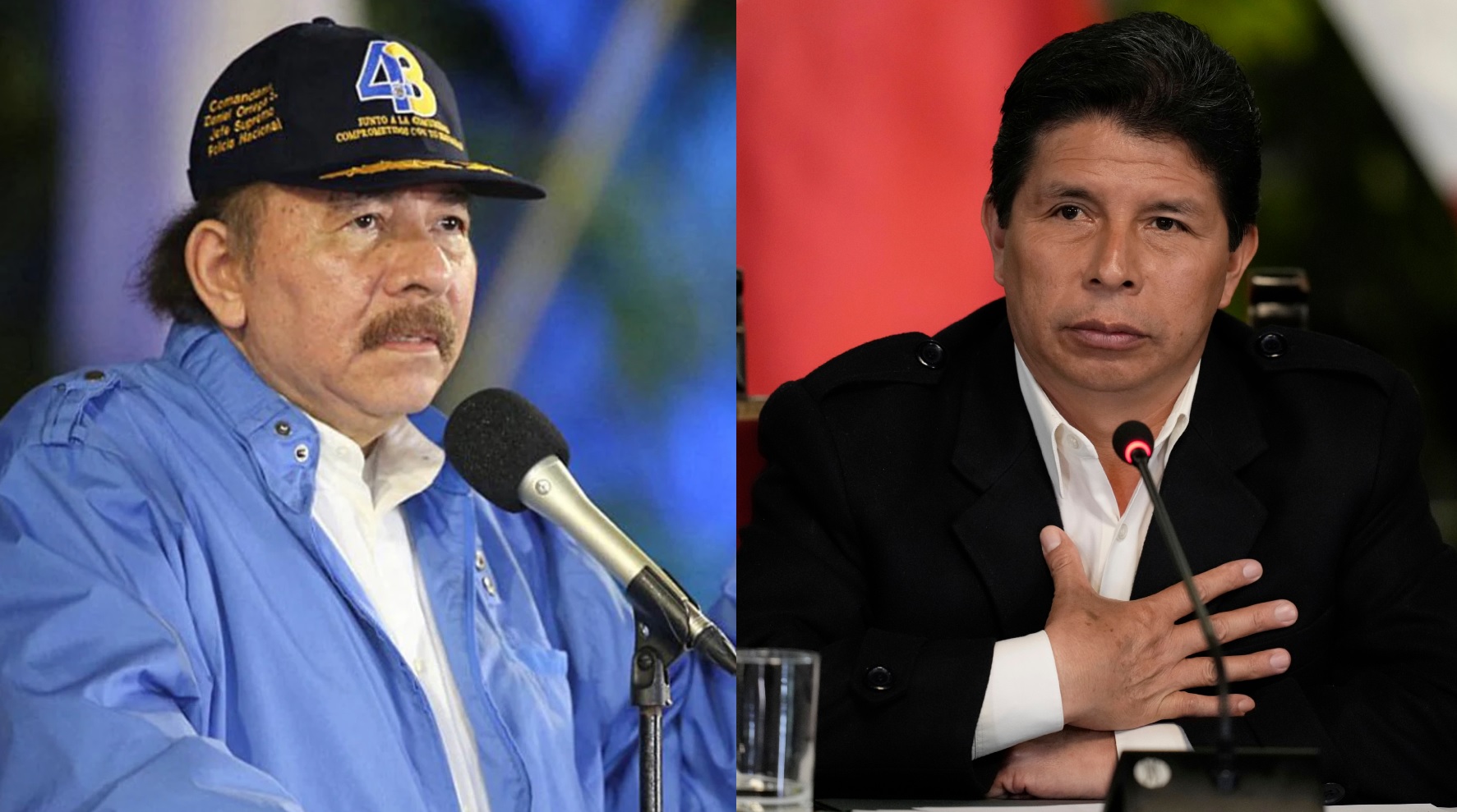 Dictador de Nicaragua, Daniel Ortega, pide la liberación de Pedro Castillo en Perú.