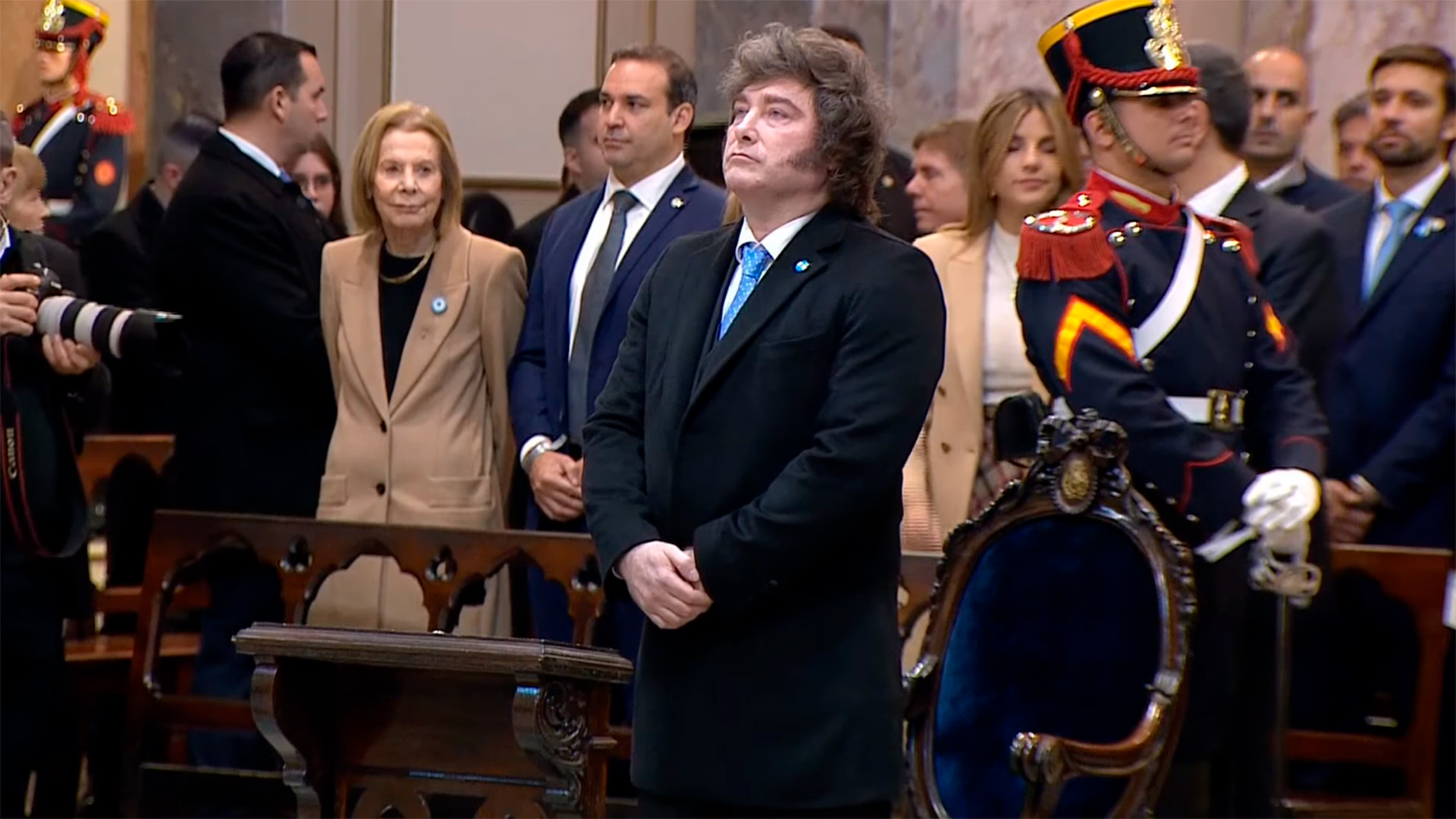 Javier Milei asiste al Tedeum en la Catedral Metropolitana