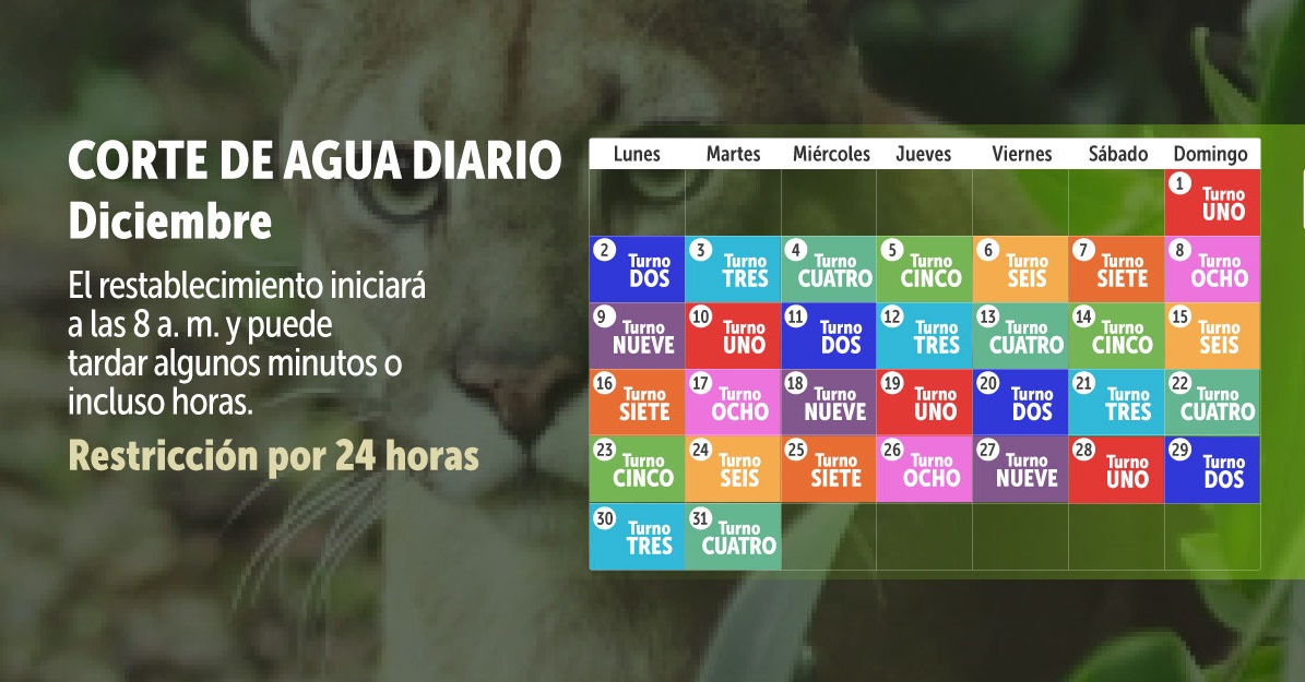 Este es el calendario de racionamiento de agua en Bogotá y Cundinamarca en diciembre - Infobae