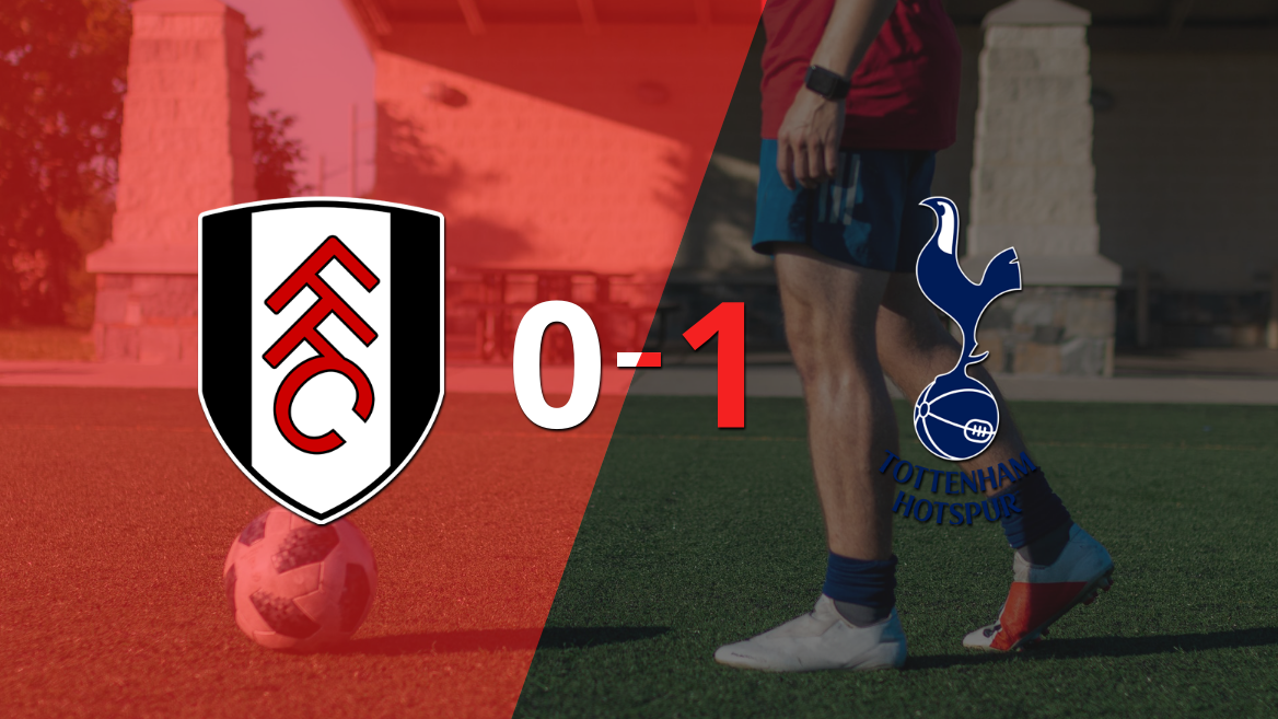 Por la mínima diferencia, Tottenham se quedó con la victoria ante Fulham en el estadio Craven Cottage