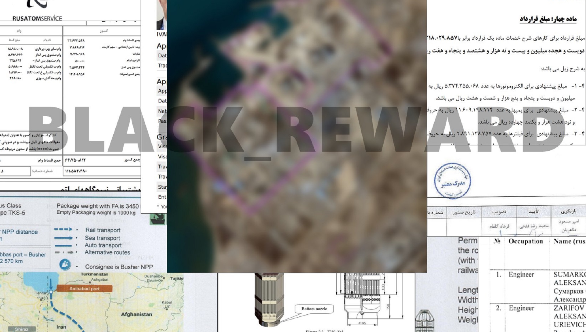 Archivos de la agencia nuclear de Irán divulgados por el grupo Black Reward
