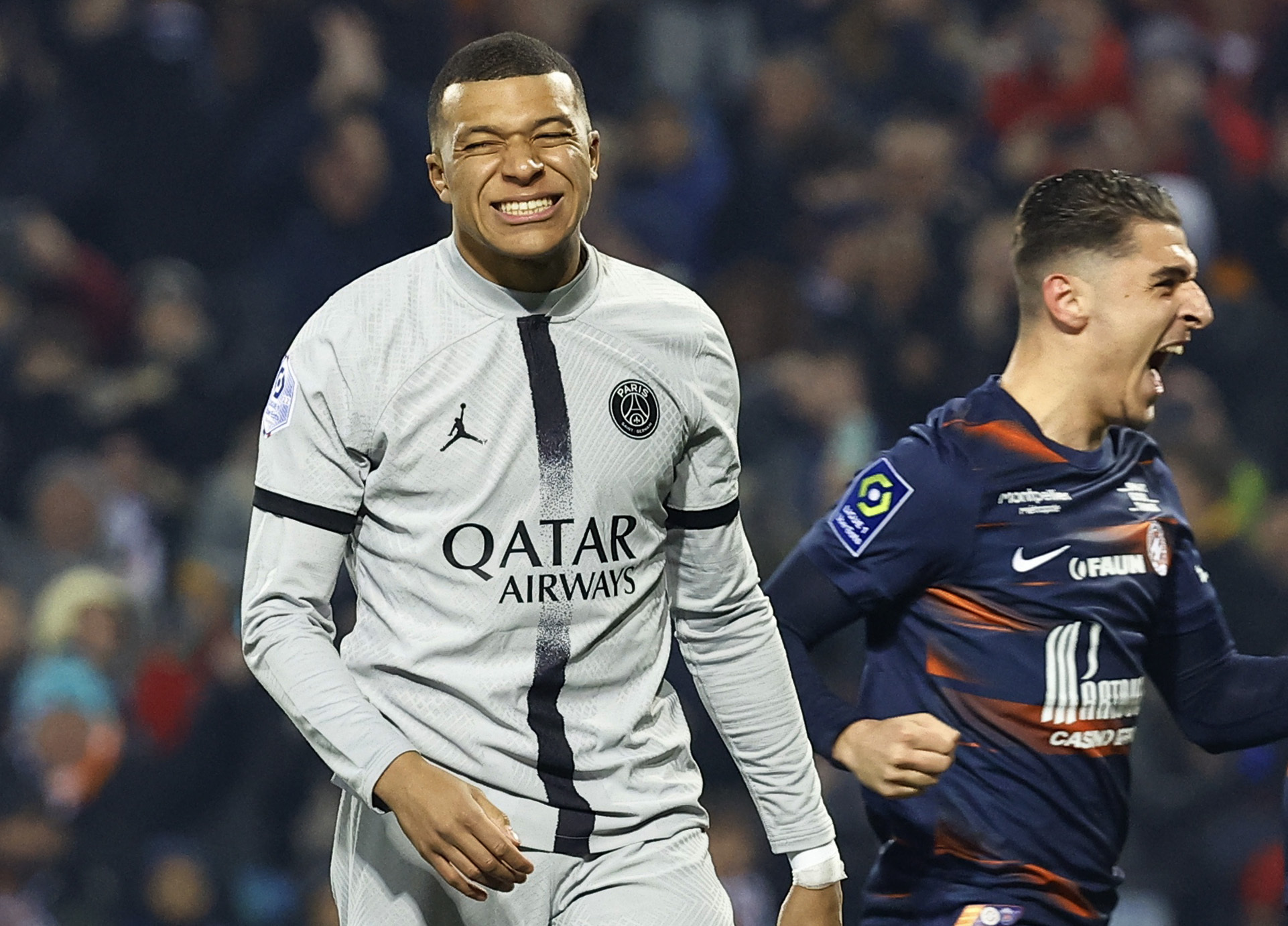 Mbappé erró dos penales en la victoria del PSG ante Montpellier (REUTERS/Eric Gaillard)