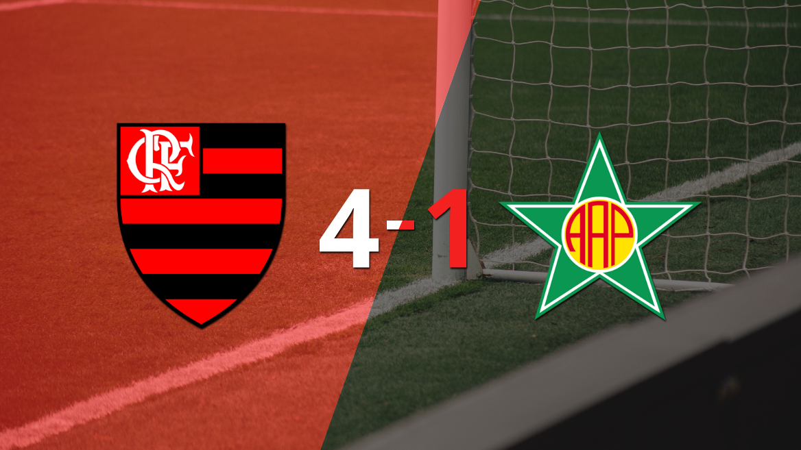 Flamengo liquidó en su casa a Portuguesa-RJ por 4 a 1
