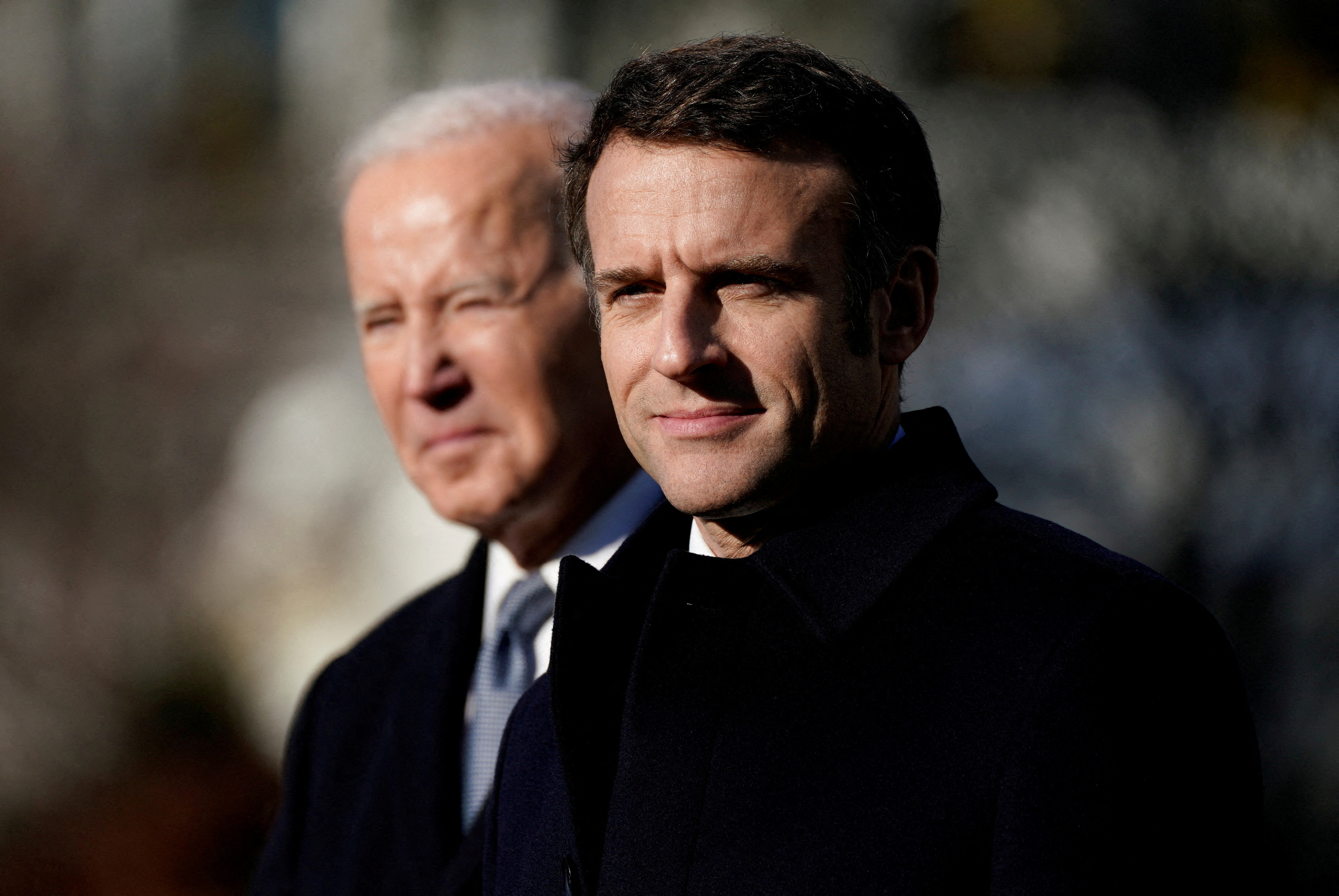 Macron afirmó que EEUU y Francia acordaron arreglar las disputas por la ley de subsidios para hacerle frente a China. (REUTERS)