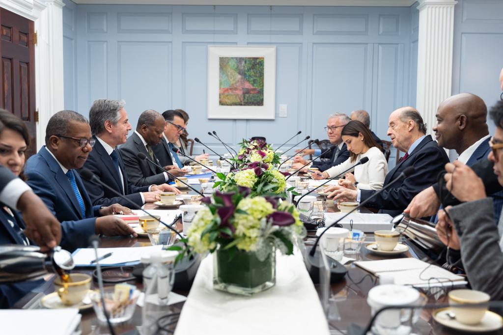Reunión entre el secretario de Estado de los Estados Unidos, Antony Blinken y el canciller de Colombia, Álvaro Leyva