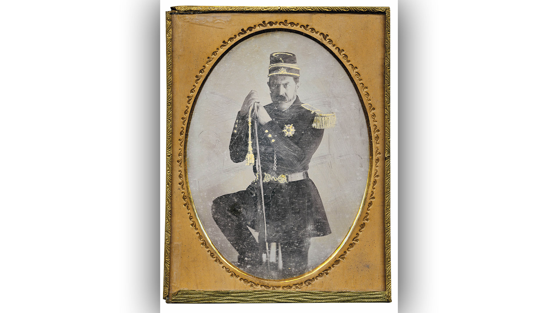 Un daguerrotipo del Sarmiento militar, una de todas las facetas del sanjuanino.