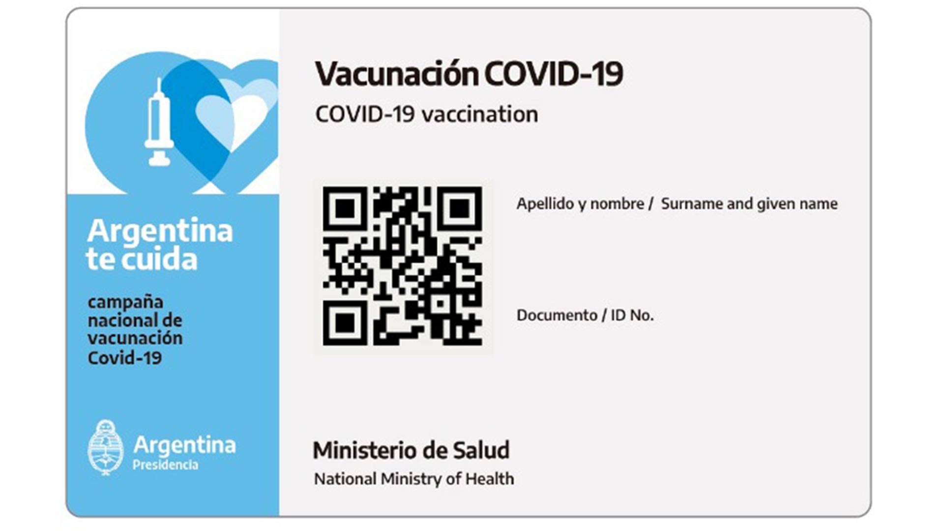 El certificado de vacunación puede descargarse para llevarlo de manera digital (Ministerio de Salud)