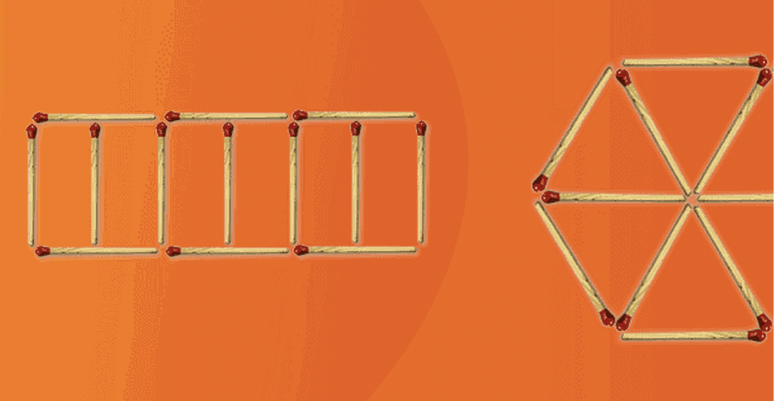 Acertijos con fósforos. (foto: Juegos para la mente)