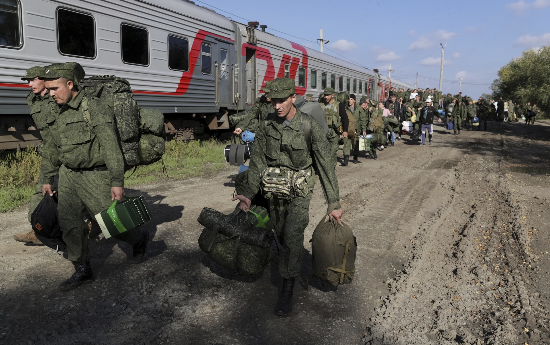 Despliegue de reclutas en Volgogrado (AP/archivo)