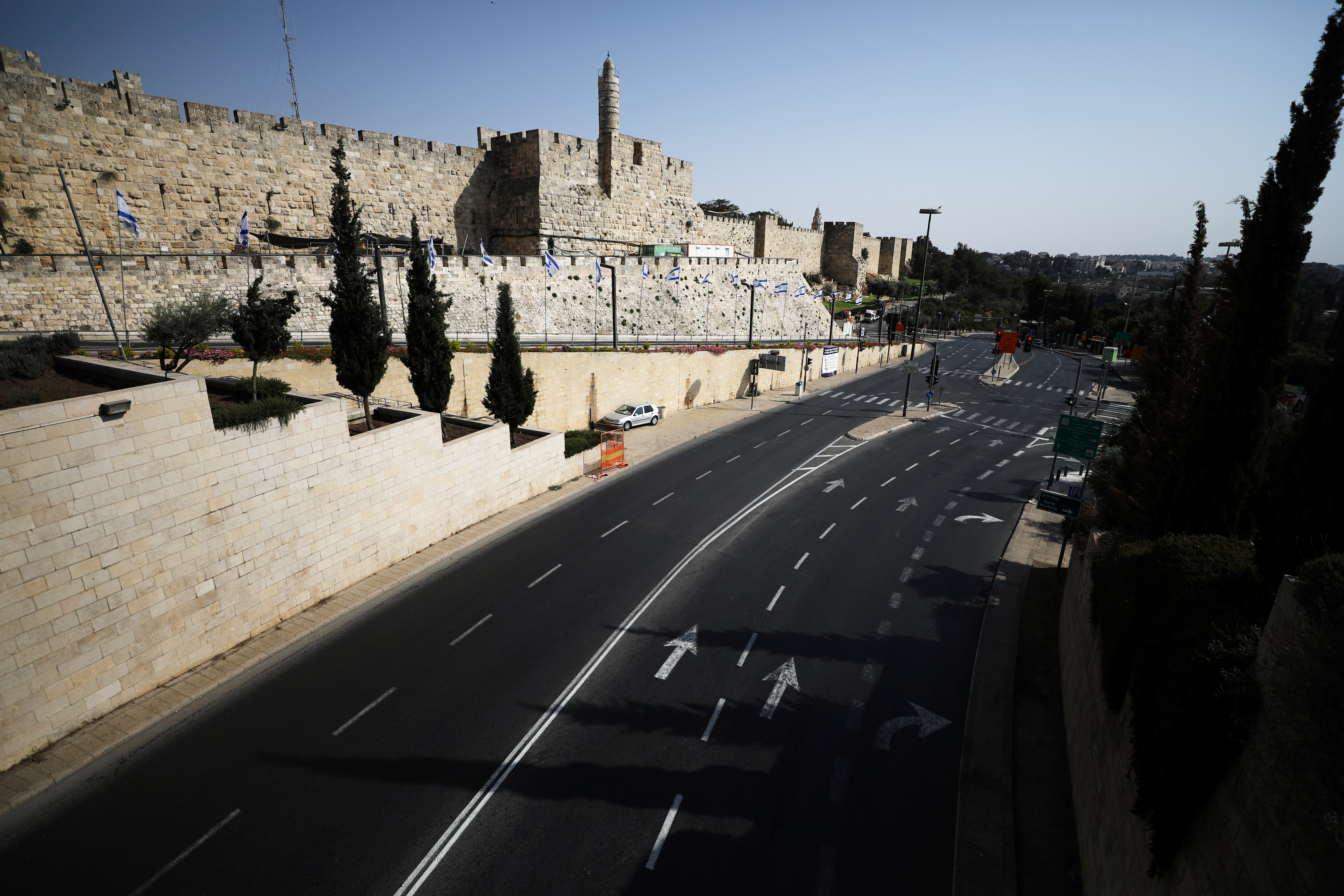 La Ciudad Vieja de Jerusalén durante el segundo confinamiento del país en septiembre (REUTERS/Ammar Awad)