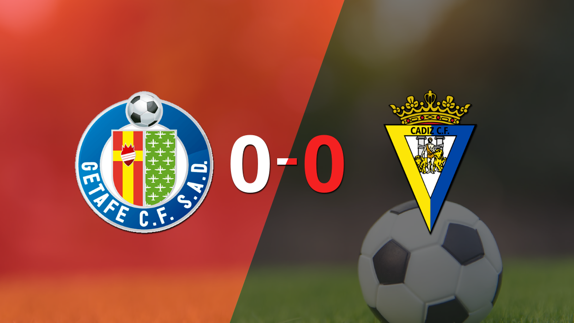 Sin muchas emociones, Getafe y Cádiz empataron 0-0