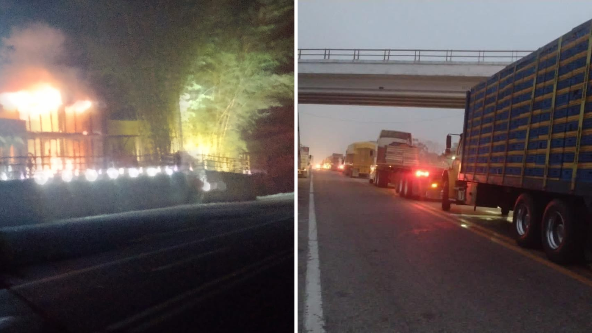 La autopista Las Choapas-Ocozocuautla permaneció afectada por más de 5 horas tras evento delictivo 