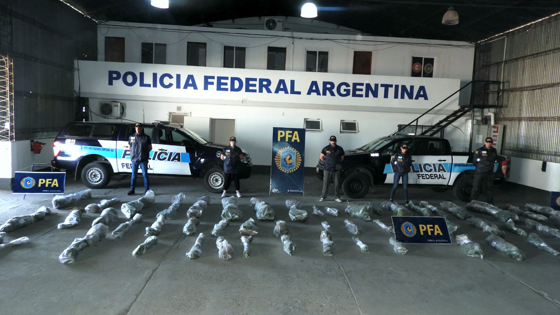 El operativo estuvo a cargo de la Policía Federal Argentina