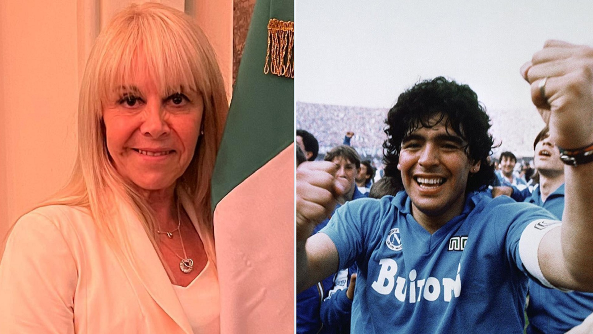 Las emotivas palabras que Claudia Villafañe le dedicó a Diego Maradona tras la consagración del Napoli
