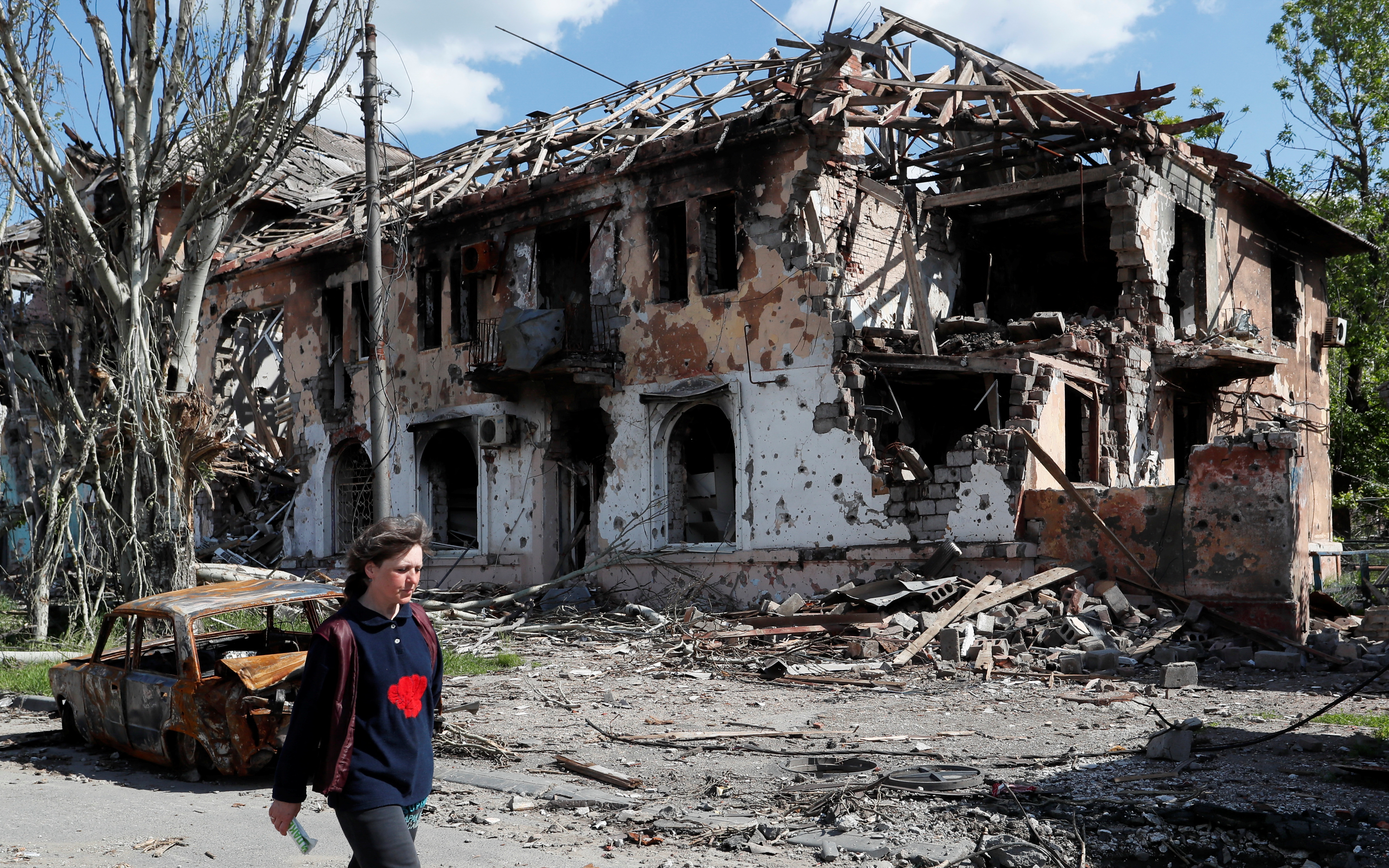 Edificios destruidos en Mariupol, uno de los focos de la guerra (Reuters)