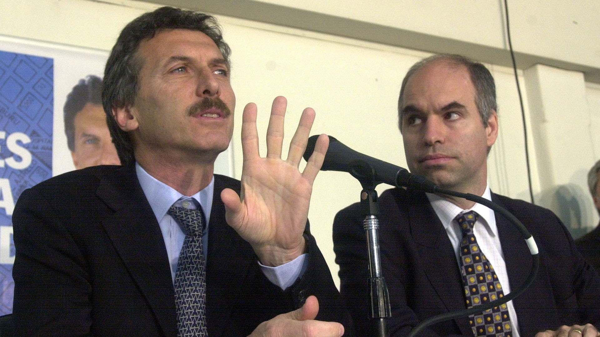 Mauricio Macri y Horacio Rodríguez Larreta, en los comienzos de una sociedad política que lleva 20 años