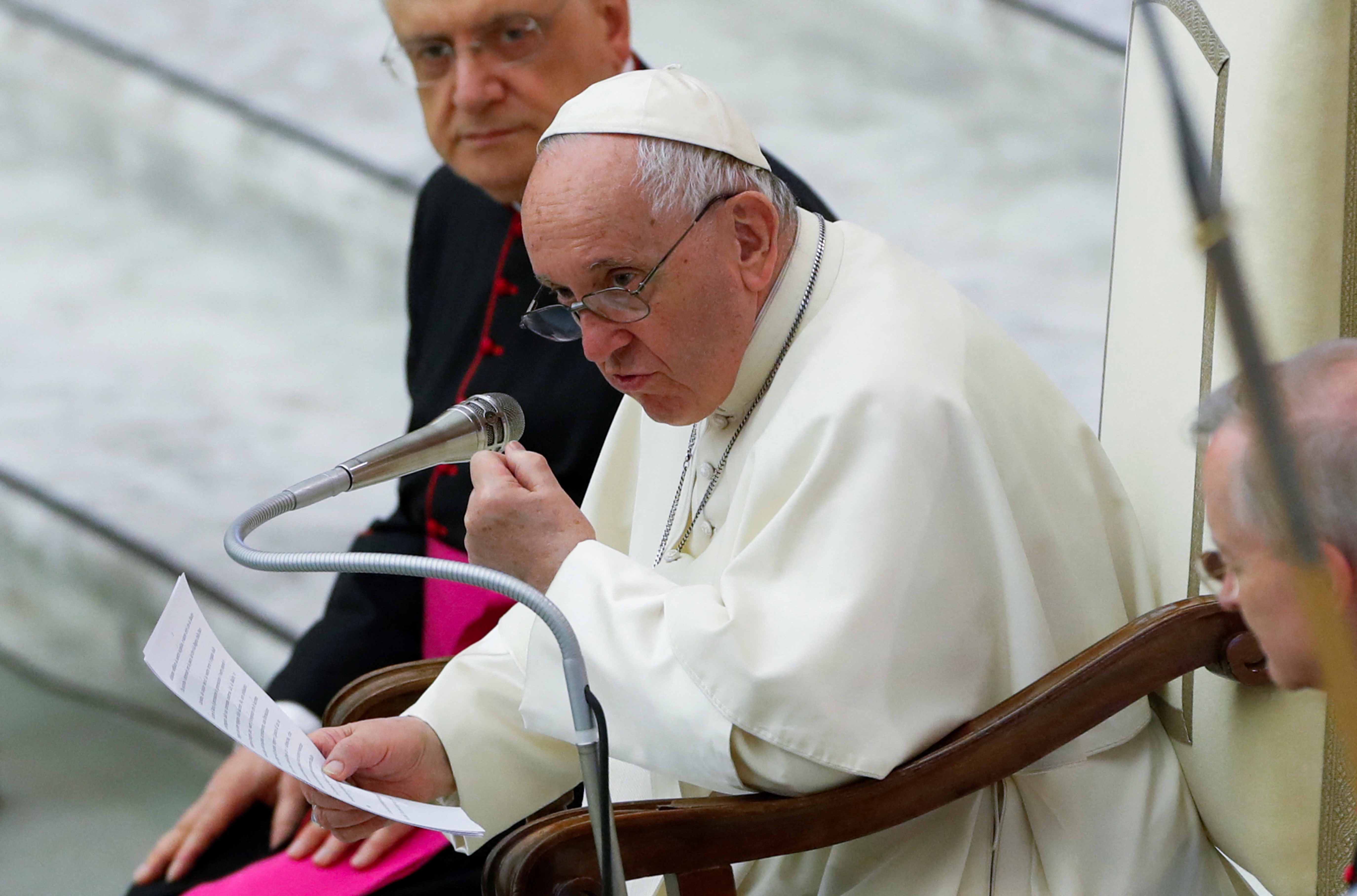 El papa Francisco en una audiencia este sábado (REUTERS/Remo Casilli)