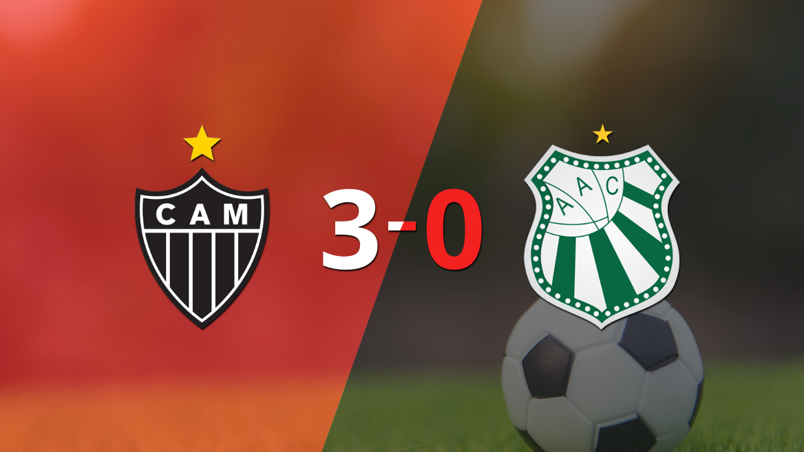 Atlético Mineiro golea 3-0 como local a Caldense