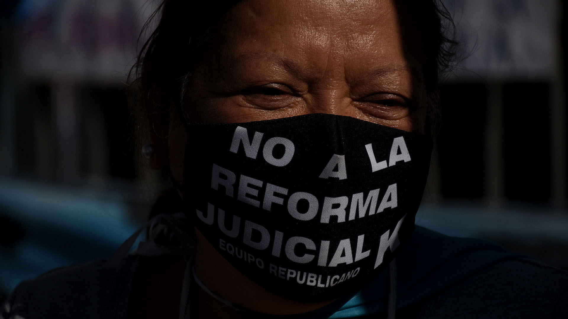 La reforma judicial que impulsa el Gobierno fue uno de los temas más cuestionados de la marcha