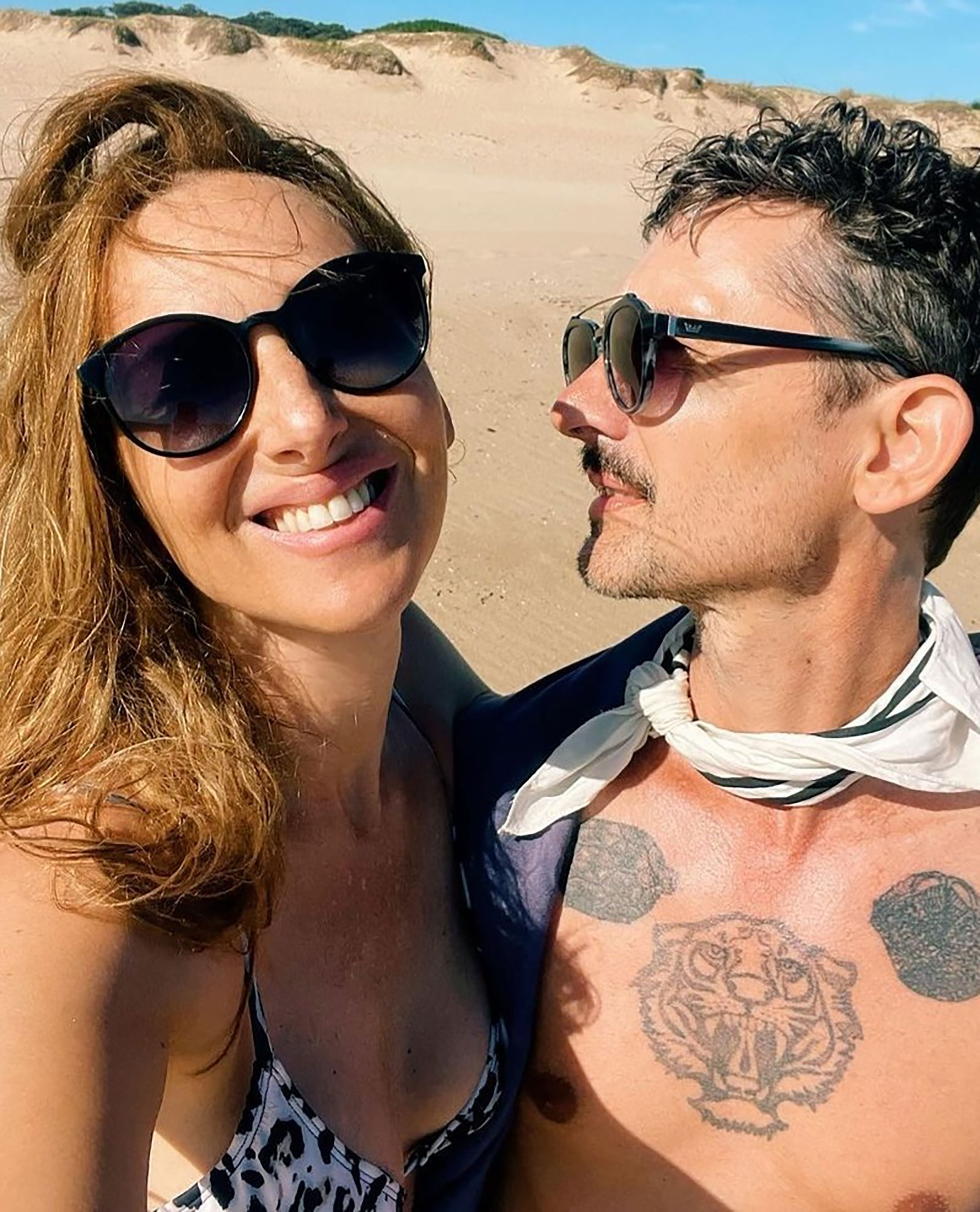 Catarina Spinetta y Nahuel Mutti se conocieron a finales de los '90 (Instagram)