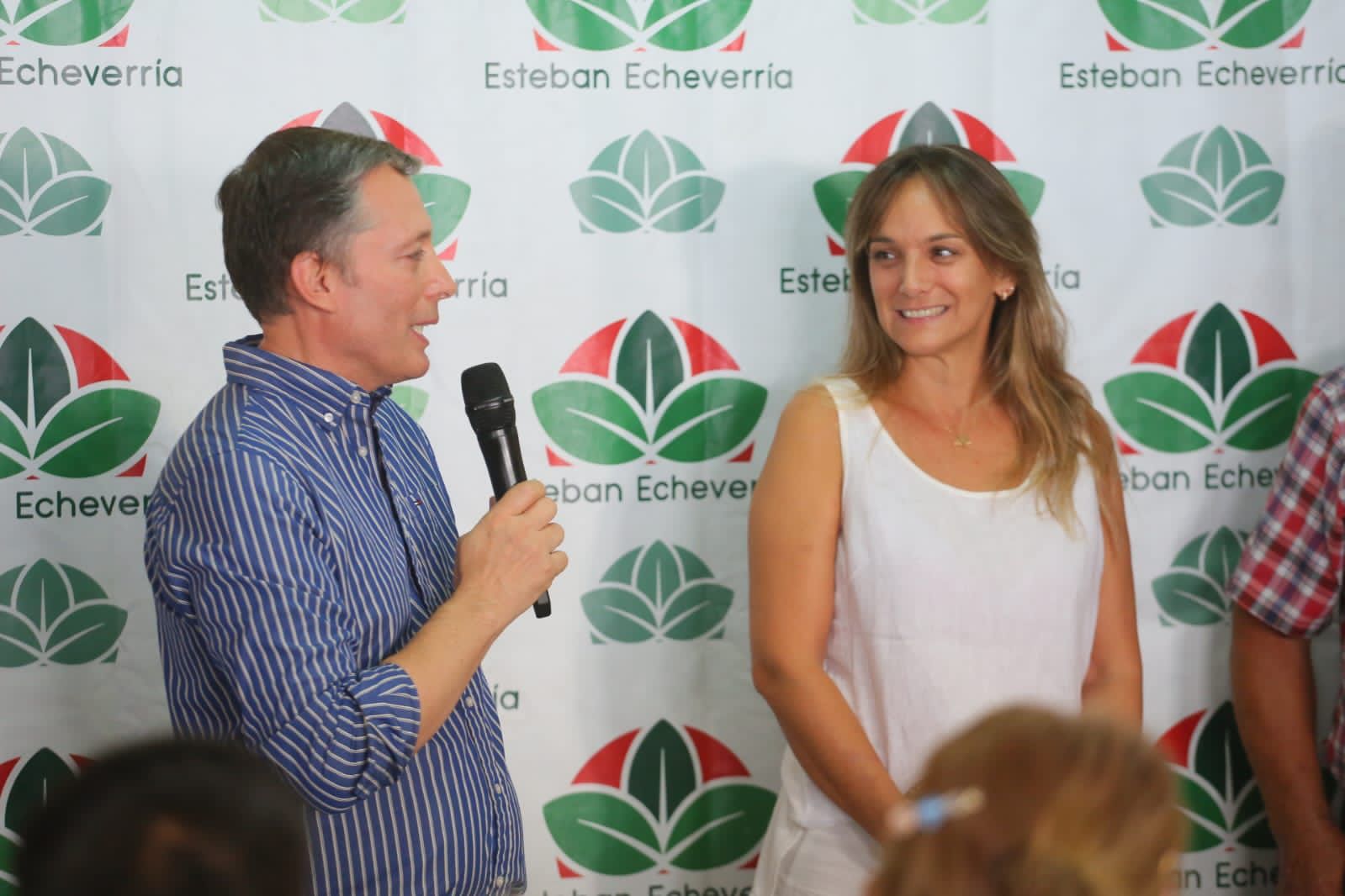 La titular de AySA, Malena Galmarini, inauguró la ampliación de la red cloacal de Esteban Echeverría