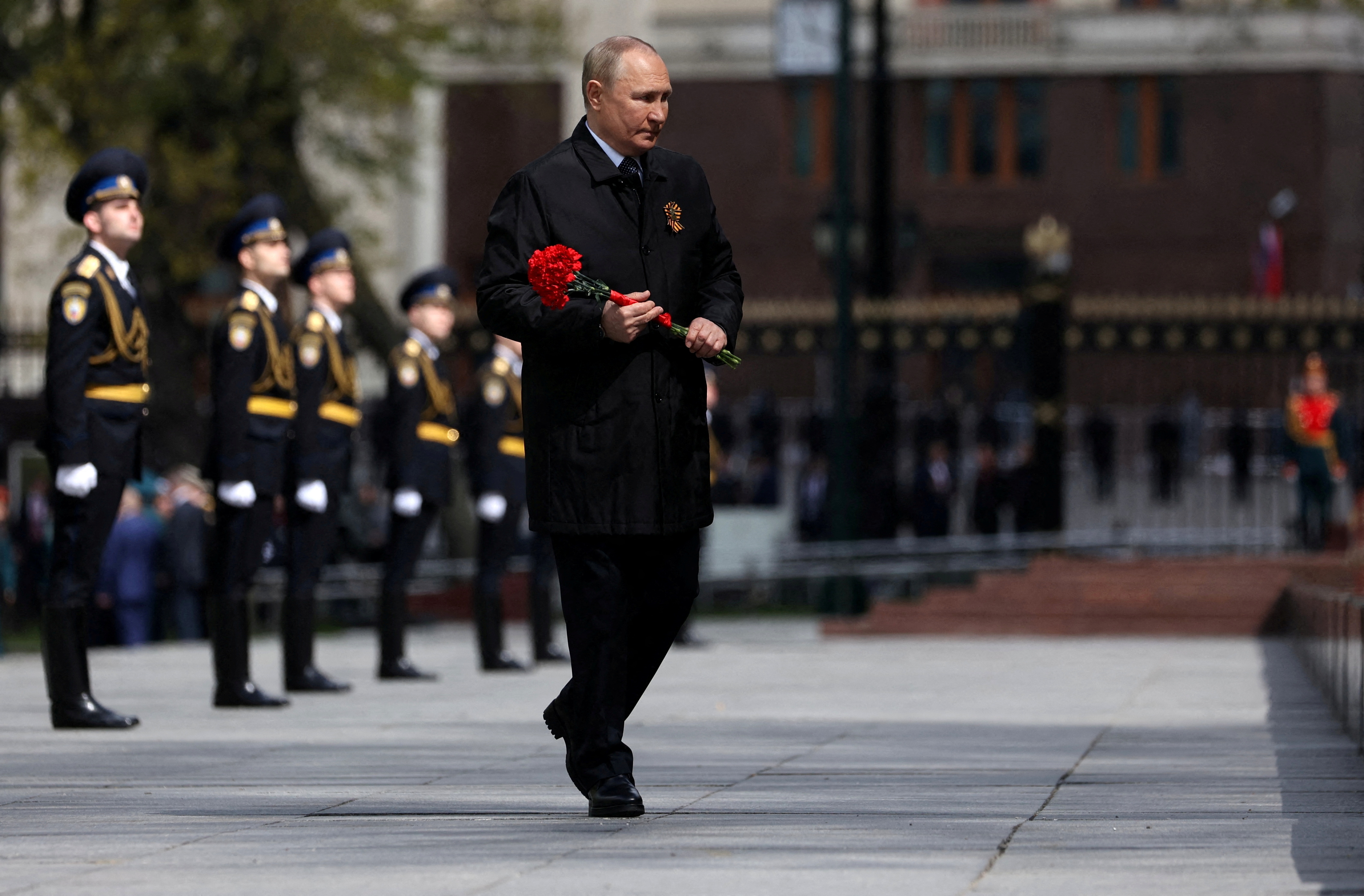 Vladimir Putin, durante la celebración del Día de la Victoria en Moscú (Sputnik/Anton Novoderzhkin/Pool via REUTERS)