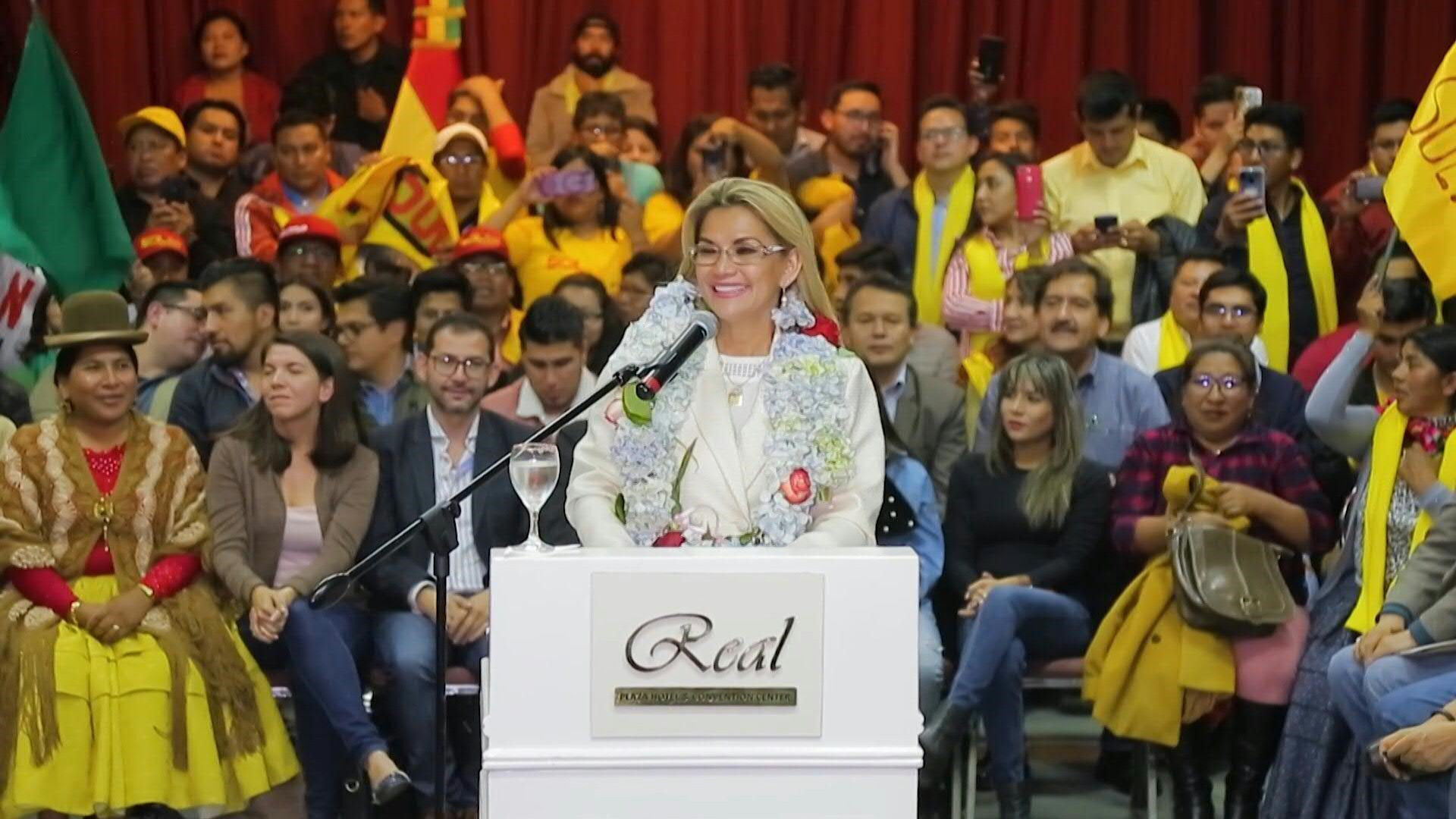 La ex presidenta interina Jeanine Áñez