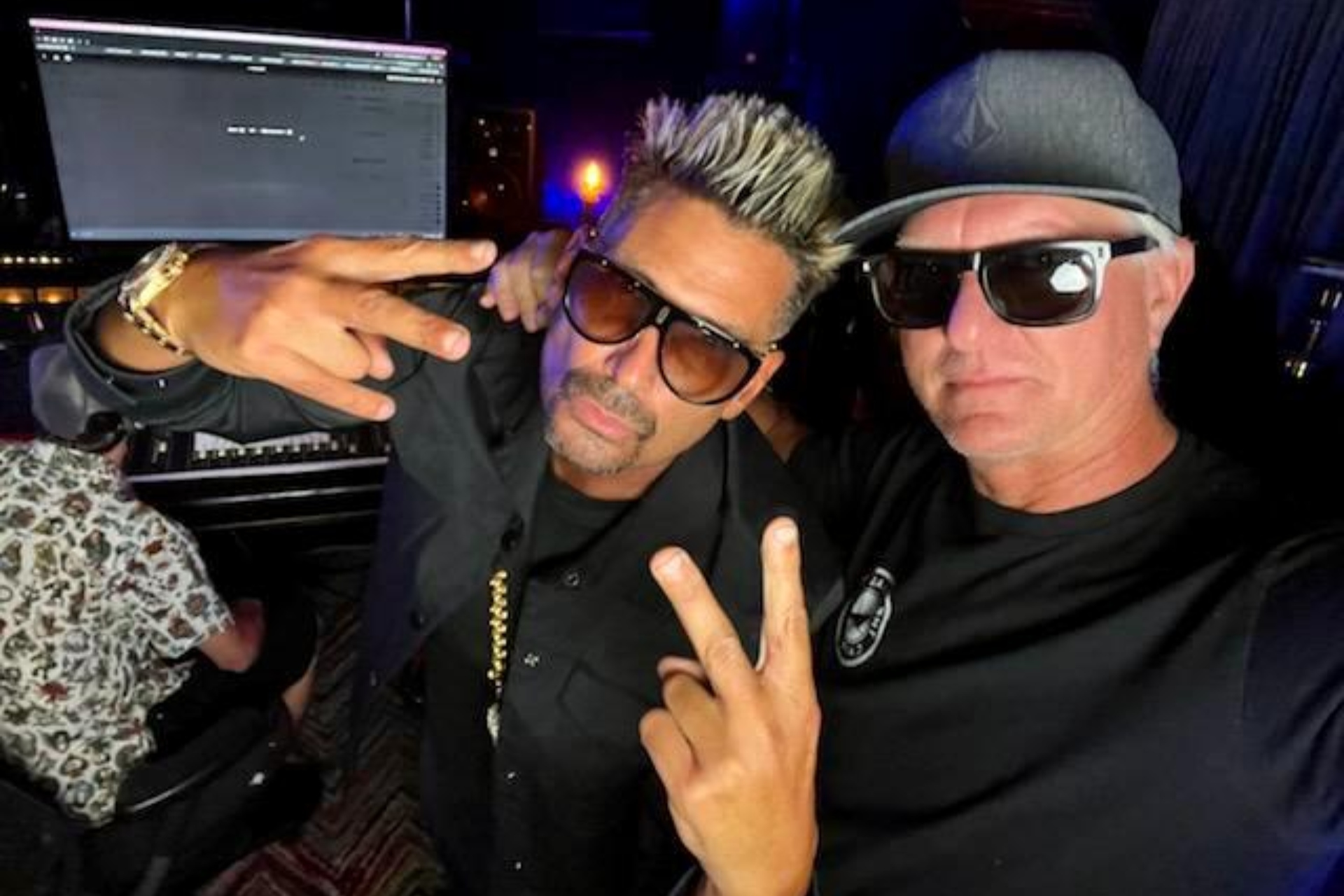 El Tirri y el productor Ronnie King, su socio en el estudio de Coachella