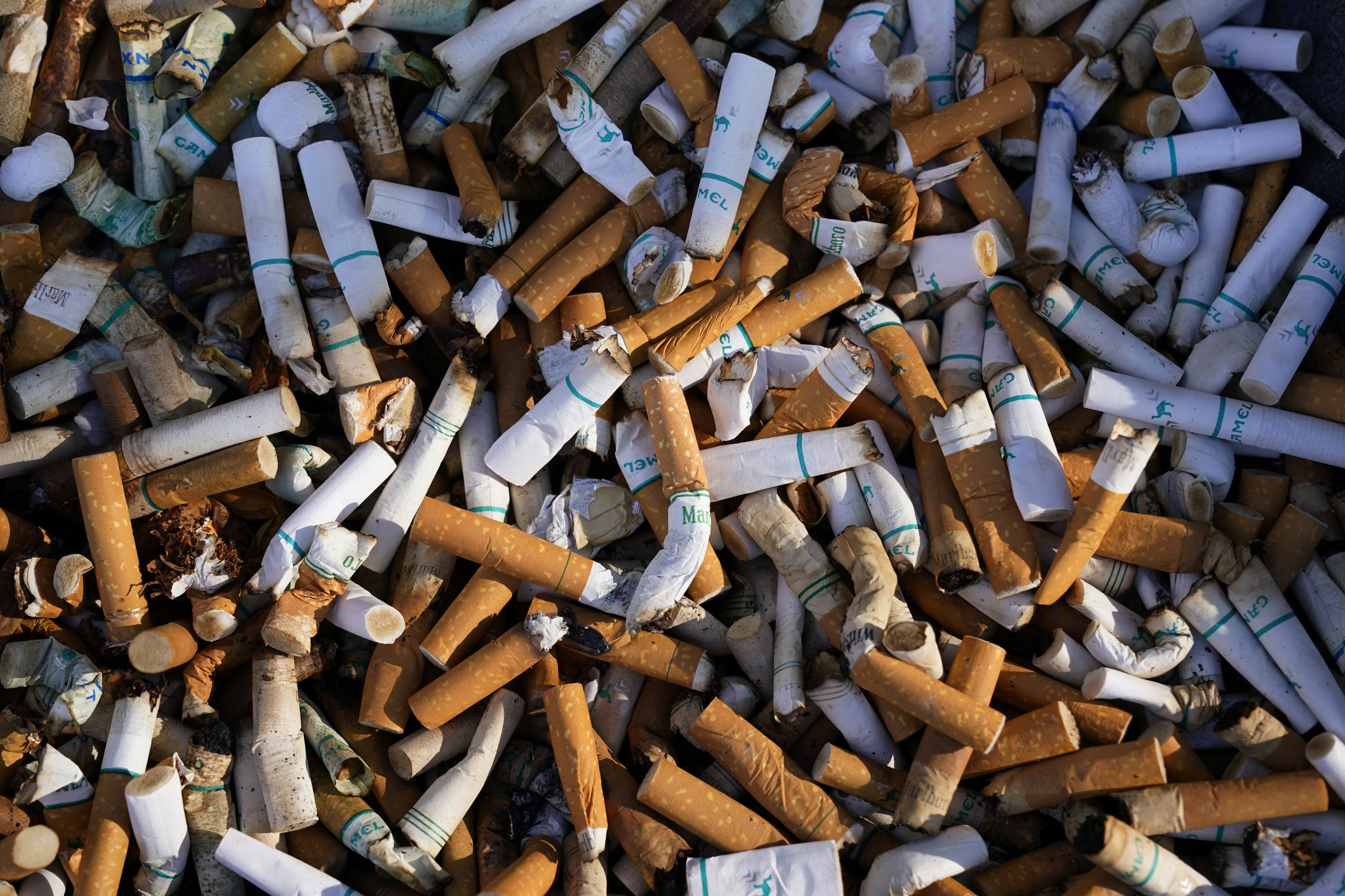 Restos de cigarrillos  (AP Foto/J. Scott Applewhite, Archivo)