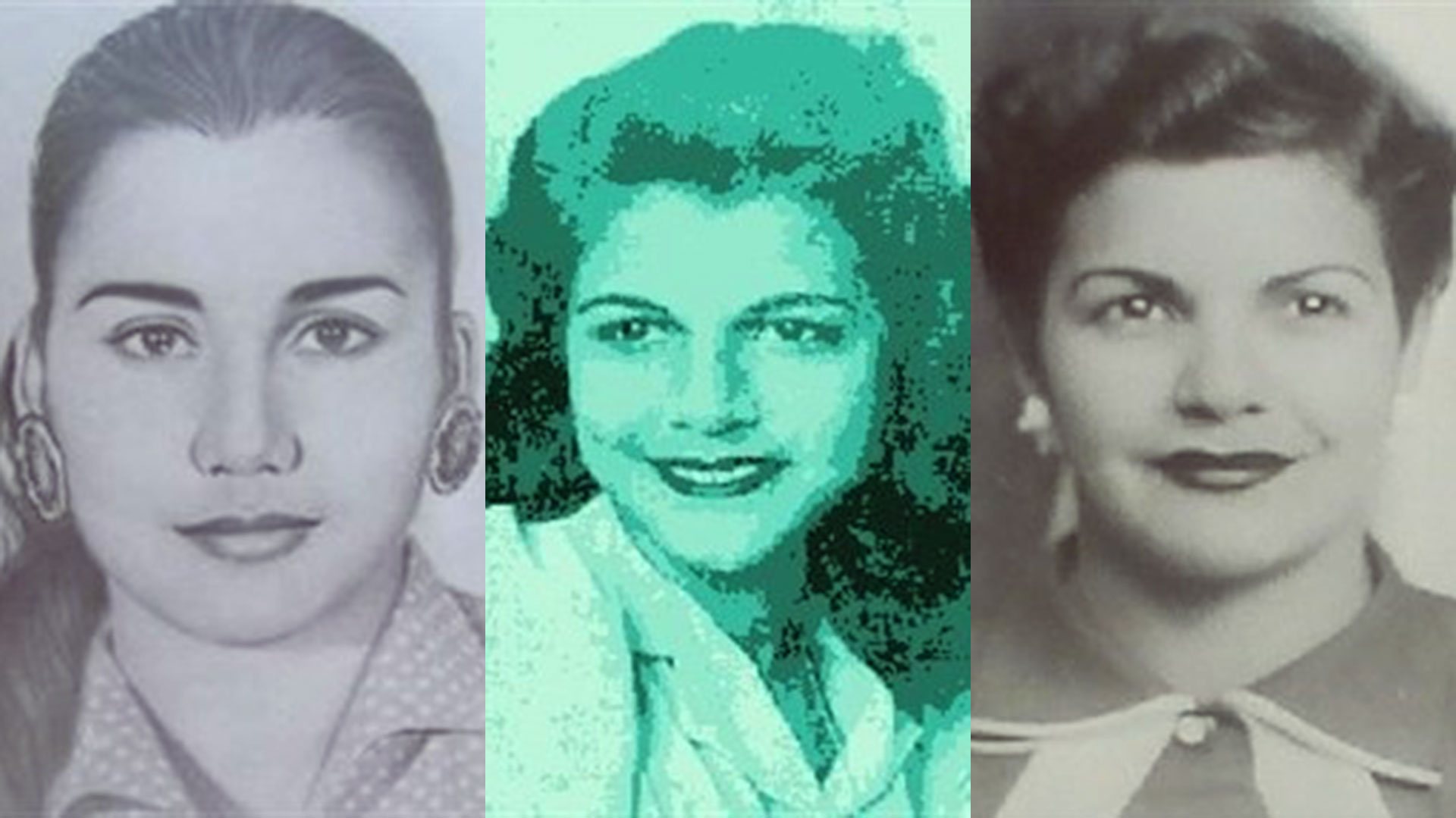 Las hermanas Mirabal, María Teresa, Minerva Argentina y Patria (35) quienes fueron asesinadas por orden del sangriento dictador Trujillo