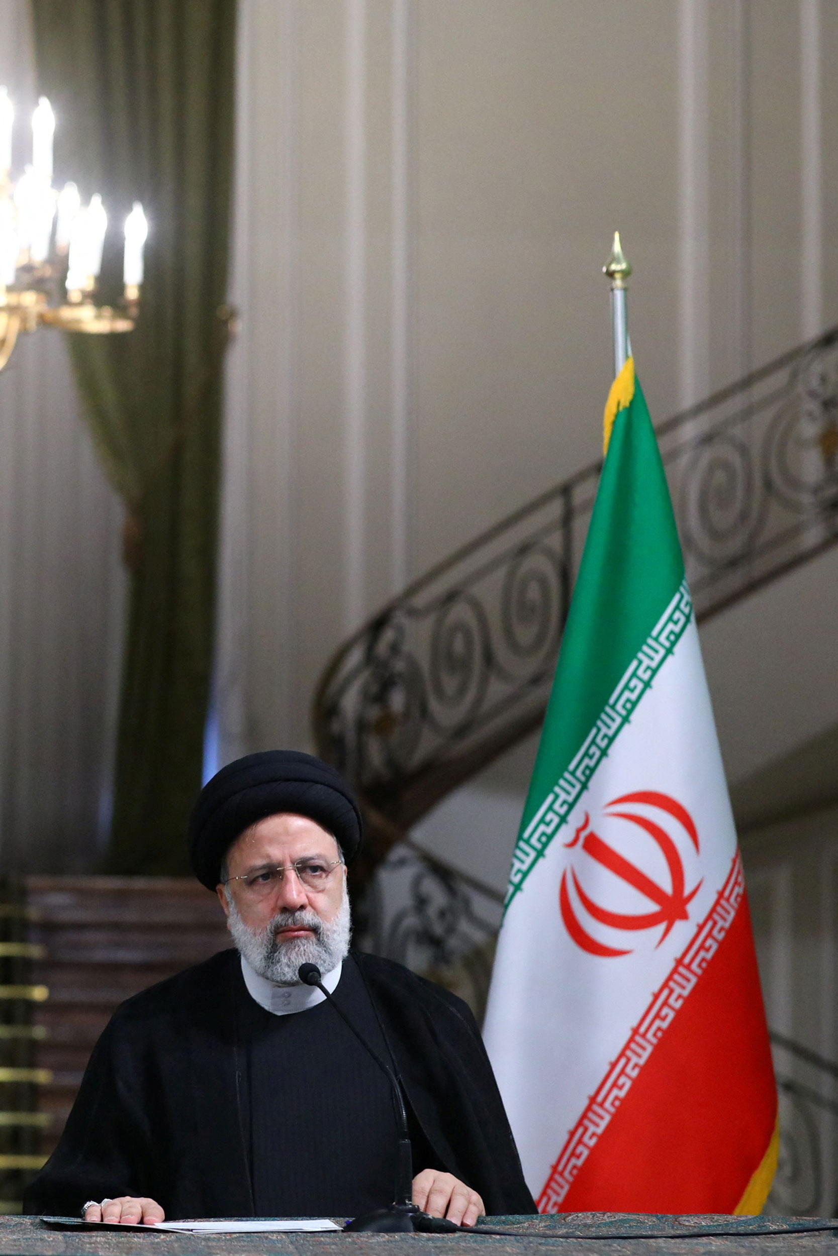 Iran's president, Ebrahim Raisi, has blamed Masa Amini's death for the march paving the way for the attack.  Sitio web del presidente de Irán/WANA (Agencia de Noticias de Asia Occidental)/Folleto a través de REUTERS
