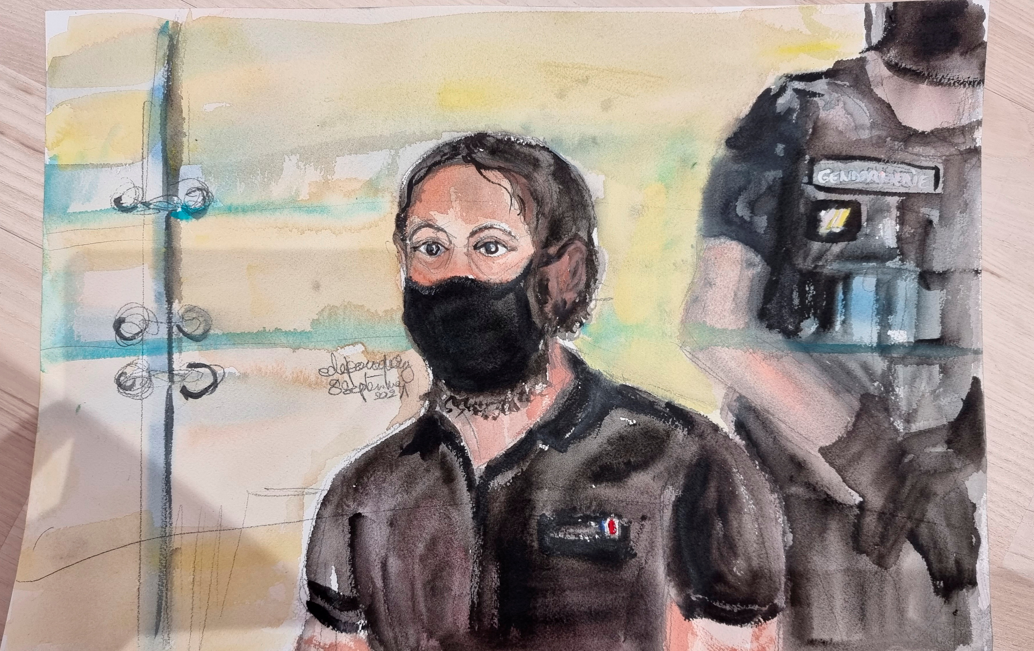 Salah Abdeslam aseguró que él es inocente ya que no activó la bomba que tenía en su poder. Elisabeth de Pourquery/France Televisions via Reuters