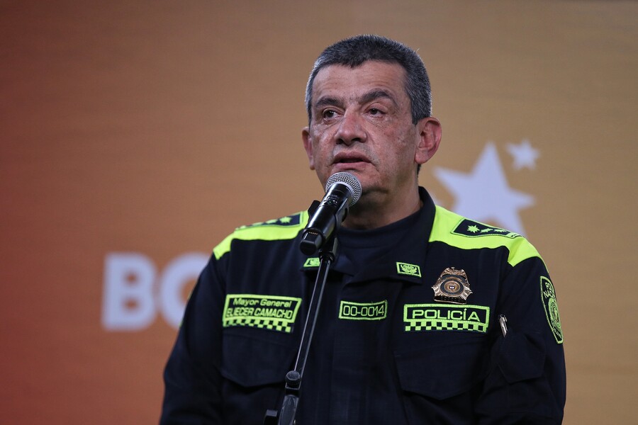 Video: mayor general Eliécer Camacho, comandante saliente de Policía Metropolitana de Bogotá, se despidió del servicio
